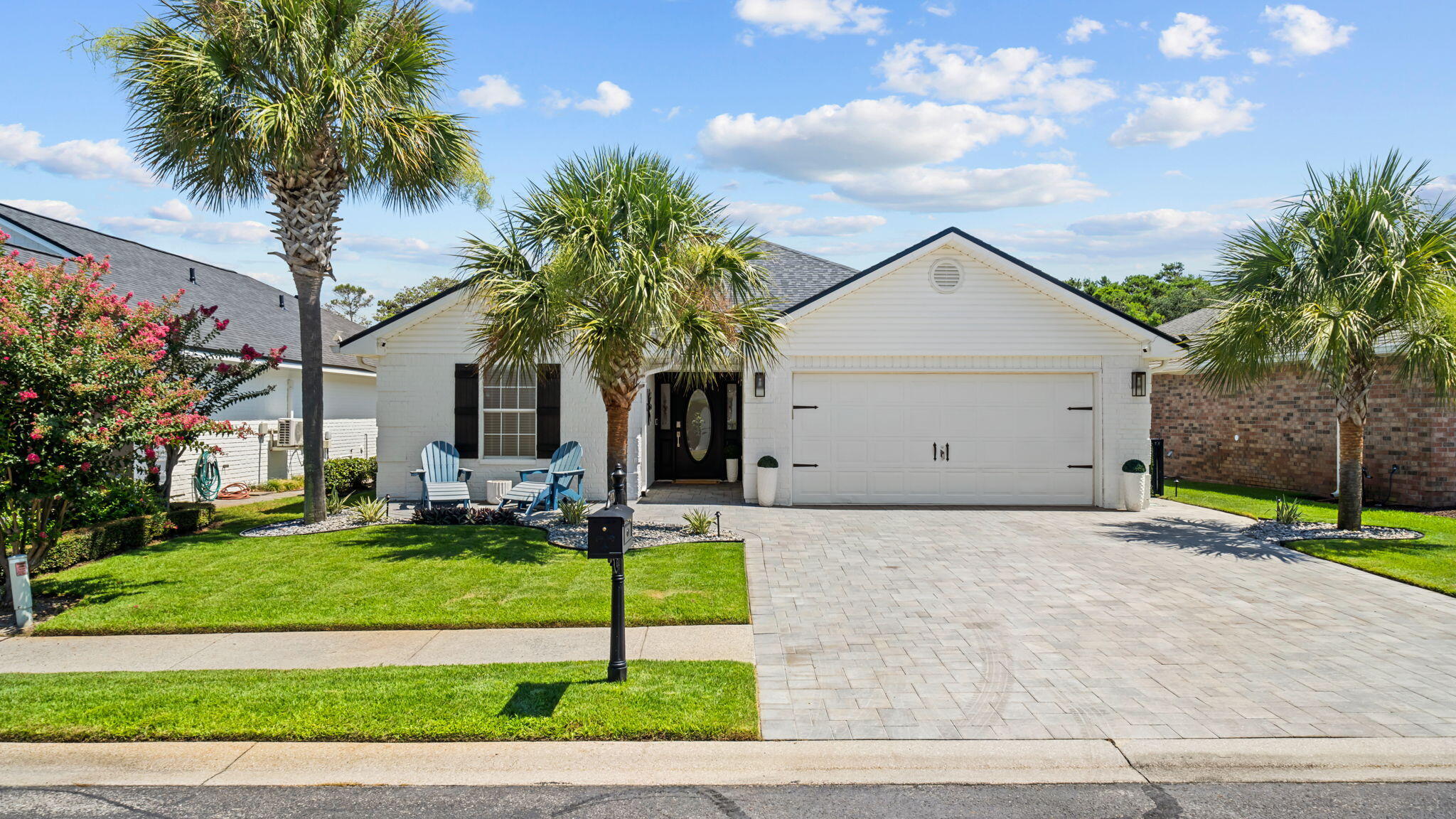 Welcome to 440 Sandy Cay Drive, located in the private, gated community of Paradise Retreat in Miramar Beach. Residents enjoy one of the neighborhood's most sought-after amenities--320 feet of private deeded beach access, just a short walk from the home.
This updated Coastal white brick home is ideally situated on the south end of the neighborhood (closest to the beach),and offers an open-concept floor plan with vaulted ceilings in the living/dining areas, abundant natural light, fresh interior paint, and luxury vinyl plank flooring throughout the house. It also offers added peace of mind with a pre-listing home inspection already completed and a new roof installed in 2023. With recent improvements and being offered fully furnished make this home move-in ready.
For those seeking investment property, Paradise Retreat has a well-established vacation rental market. Several similarly sized homes within the community have achieved approximately $100,000 in annual gross rental income. Buyers should independently verify rental history, projections, and any applicable restrictions.