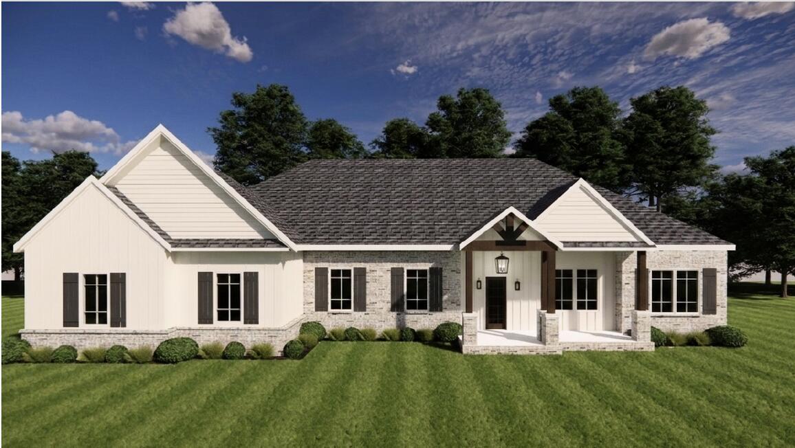 Complete by 6/5. Introducing the 2026 Emerald Coast Scholarship Dream Home, a stunning 2,388 sq ft residence thoughtfully designed for comfort and style. Situated on a spacious .68-acre lot within a gated community, this 4-bedroom, 3-bath home blends luxury with everyday functionality. The open layout features LVP flooring throughout, 10-foot tray ceilings in both the family room and owner's suite, and a cozy electric fireplace flanked by custom cabinetry. The gourmet kitchen is equipped with LG Signature appliances, waterfall island, a striking countertop backsplash, and a butler's pantry complete with a wine cooler. Enjoy a private office with board and batten accent walls, a separate laundry room with washer and dryer included, and custom closet systems throughout. The owner's bath offers a freestanding tub and tiled flooring for a spa-like retreat. Step outside to your private pool and outdoor grill, all complemented by a 2-car garage.