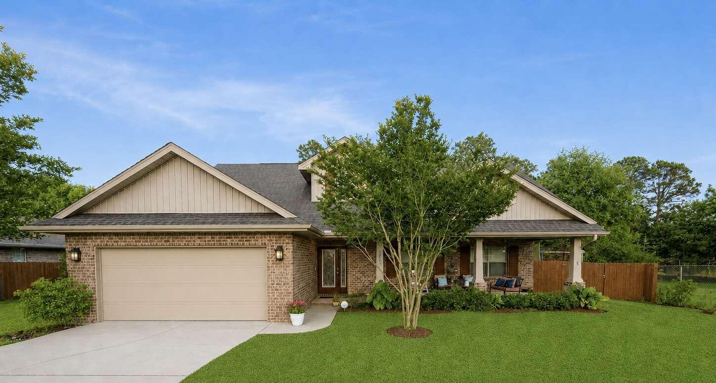 Beautifully maintained 5 bedroom, 3 full bathroom home with an extra-large bonus room and private pool in highly sought-after South Crestview! The home features updated tile floor throughout, epoxy garage flooring, a pool, extra large custom paver patio, an upgraded and newer HVAC system installed in 2022 with a 10 year (6 years remaining) transferrable warranty. Conveniently located near great schools (zoned for brand new Pineview K-8), military bases, Emerald Coast beaches, both I-10 exits, and Crestview's newly developed bypass for quick access throughout town. Spacious, functional, and perfect for both relaxing and entertaining, this home combines comfort, convenience, and serenity all in one exceptional property.