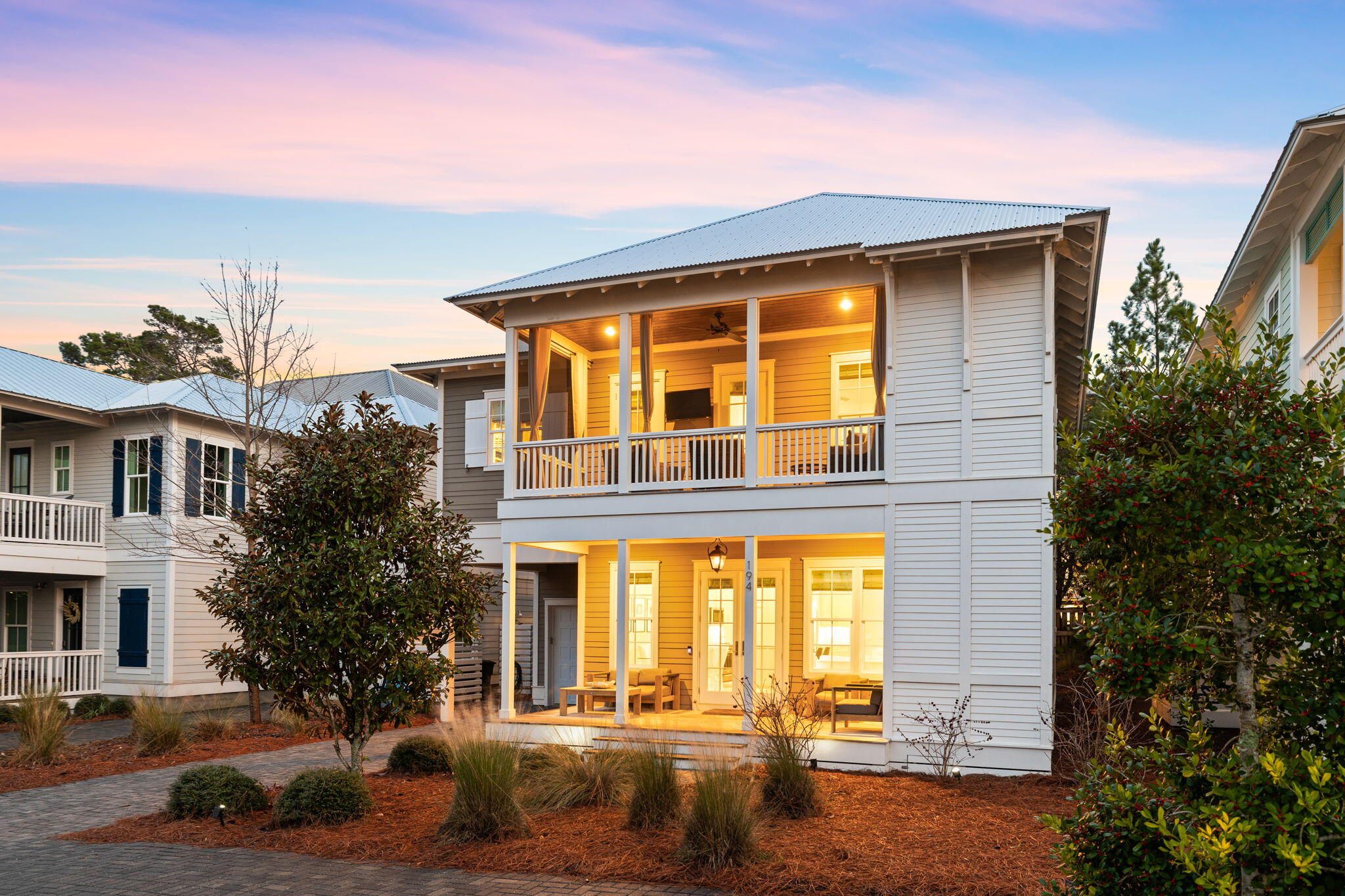 Beautiful Beach House Retreat in the desirable community of Lakeside at Blue Mountain Beach.
This home has custom finishes throughout: hardwood floors, shiplap walls, custom tile work, granite counters and impact rated windows. It also boasts a large open gathering room, 3 Master Suites, with one being on the first floor. One of the most desirable lots in the neighborhood, steps away from the neighborhood beach access and community pool. This stunning 'turn key' home comes fully furnished, with majority of furnishings from Stock and Trade.