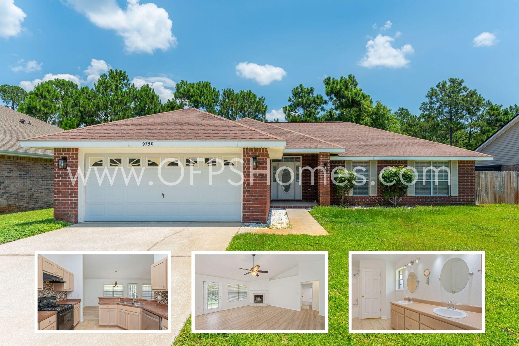 AVAILABLE... July 1, 2026! 4bd/2bth brick home with a split floor plan and open kitchen with a breakfast bar and cozy fireplace in the spacious living room. Primary bedroom with ensuite bath and walk in closet with plenty of shelving. Close to Hurlburt Air Force Base, shopping, schools and just minutes from the beach.

NO smoking. 600 minimum FICO credit score required in addition to meeting rental criteria. NP PETS ALLOWED.

All applicants are required to complete an application on https://onefamilypropertyservices.petscreening.com/ regardless of if they own a pet or not.  Applicants with an ESA are also required to complete the application.
**Please note, only one pet profile per pet is required.


** Fees Required once an application is approved include, but may not be limited to: Security Deposit, Non-Refundable Fees (cleaning and rekey), $20 Certified Mail Fee, and Pet Fees (when applicable).
