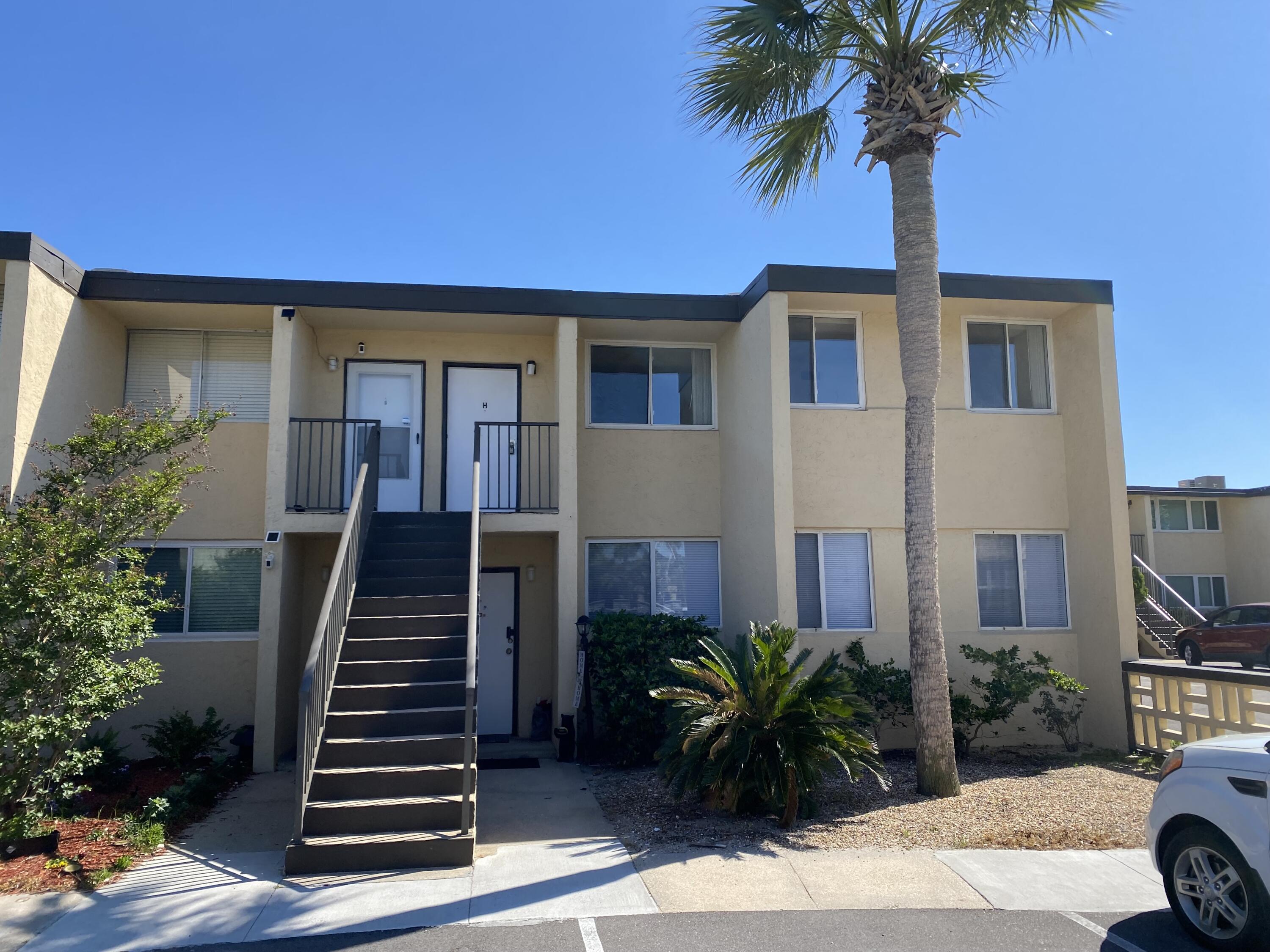 This 1 bedroom 1 bath patio apartment is located within an easy commute to Eglin or Hurlburt Air Force bases, downtown Fort Walton Beach and beaches. No washer/dryer hookup.  But coin operated laundry facility in complex. Community pool and an assigned parking space. Partial sound view from enclosed back room. This is a second story unit, no elevator. All ready for move in! Rent includes pest control, water, sewer, garbage, and yard maintenance.  One year lease, no pets, no smoking, clean credit (minimum 680 FICO credit score required in addition to meeting applicant rental criteria) good and verifiable rental and employment history. Text for more info today!