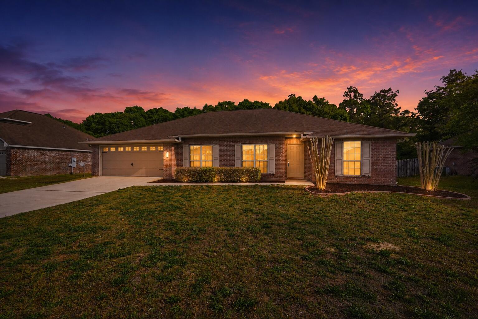 Convenient to the new bypass! Welcome to this beautifully well maintained 4 bedroom, 2 bath home featuring a spacious open floor plan, perfect for everyday living and entertaining. With the new bypass nearby you are just minutes away from all military bases and I-10. The large eat-in kitchen comes fully equipped with all appliances, including a wine refrigerator, and offers plenty of space for gatherings. Master bathroom has garden tub and a open walk-in shower. Enjoy the convenience of a generous laundry room. Freshly painted interior is ready for your furniture and pictures. New LVP flooring runs throughout the home with ceramic tile in the wet areas--no carpet! This home also features ManaBloc plumbing system, as well as a sprinkler system for added efficiency and ease of maintenance. Step outside to a large fenced backyard, ideal for relaxing or entertaining. Located in a desirable neighborhood with a community playground. Conveniently located close to schools and shopping. Call today to set up your appointment to view this beautiful home.