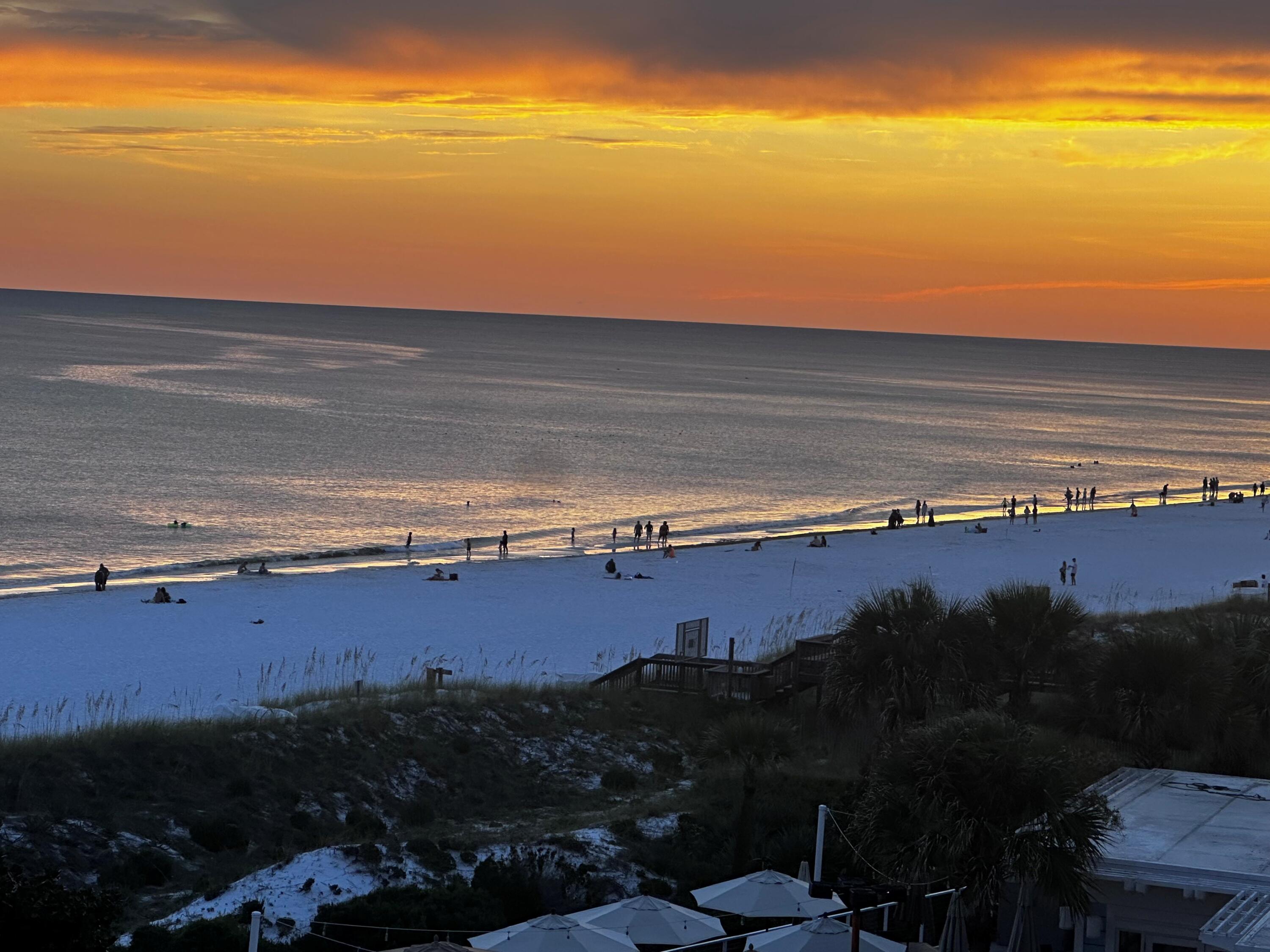 Nestled along Florida's breathtaking Emerald Coast, perfectly situated between Destin and Panama City Beach, this exceptional Beach Manor gulf-front condominium located on the Tops'l Resort offers the ultimate coastal lifestyle. Wake each morning to the soothing sounds of the Gulf and end each day with spectacular sunsets painting the horizon in brilliant shades of orange, pink, and gold.  Designed to maximize the stunning panoramic views, this spacious residence features west-facing windows and two private end balconies, allowing you to enjoy uninterrupted views of the sugar-white sand beaches and emerald-green waters from nearly every room. The open-concept floor plan is enhanced by an  electric fireplace and a premium surround sound system, creating an inviting atmosphere for both relaxation and entertaining.  Perched on the top floor, this residence enjoys soaring 12-foot ceilings that create an exceptional sense of space, light, and openness throughout.
The beautifully appointed living and dining areas flow seamlessly to the outdoor spaces, where you can enjoy morning coffee, a glass of wine or simply unwind while taking in the coastal breeze. The spacious bedrooms also showcase breathtaking Gulf views, providing a peaceful retreat after a day at the beach.
Owners and guests enjoy an impressive array of resort-style amenities, including a private Beach Manor pool, hot tub, sauna, steam room, and fitness center. With its prime location between Destin and Panama City Beach, breathtaking Gulf-front views, and unforgettable sunsets, this is a rare opportunity to own your own piece of paradise along Florida's Emerald Coast.

The Master Association fee is $285 per quarter. Owners who wish to enjoy additional resort amenities, including the on-site restaurant, tennis courts, fitness facilities, and other exclusive offerings, may elect to join the Club for an additional monthly membership fee.

Whether you are seeking a primary residence, vacation getaway, or investment property, this exceptional condominium offers the perfect combination of luxury, comfort, and coastal living.