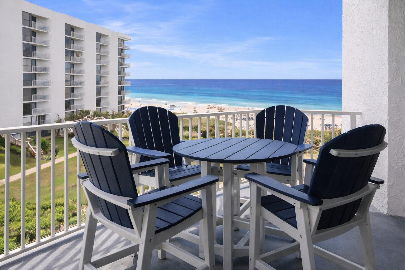 Location matters - and with Mainsail, it doesn't get any better! 

246 Mainsail, a 2-bedroom, 2-bath condo with beautiful Gulf views, is located in Miramar Beach, Florida. 
This unit has been almost fully updated, including Luxury Vinyl Plank (LVP) flooring in both bedrooms, and previously upgraded tile throughout the remainder. This 956 sqft unit seems much larger because the renovations included the removal of the kitchen bar, creating an open and spacious living/dining area. The kitchen has been renovated with new cabinets, countertops, backsplash, & fixtures, and both bathrooms have been updated with new cabinets, countertops, and fixtures as well. The living room and main bedroom have direct access to the Gulf-view balcony. The guest bedroom closet, has been converted with bunk bed, providing additional sleeping space for guests. The furnishings have been updated throughout.
Mainsail amenities include two pools, a hot tub, a grilling area, a fitness center, 700 feet of deeded beach access, designated covered parking for owners, gated entry, and 24-hour security. 
Rental income: 2024 - $52,492.99; 2025 - $47,235.50.