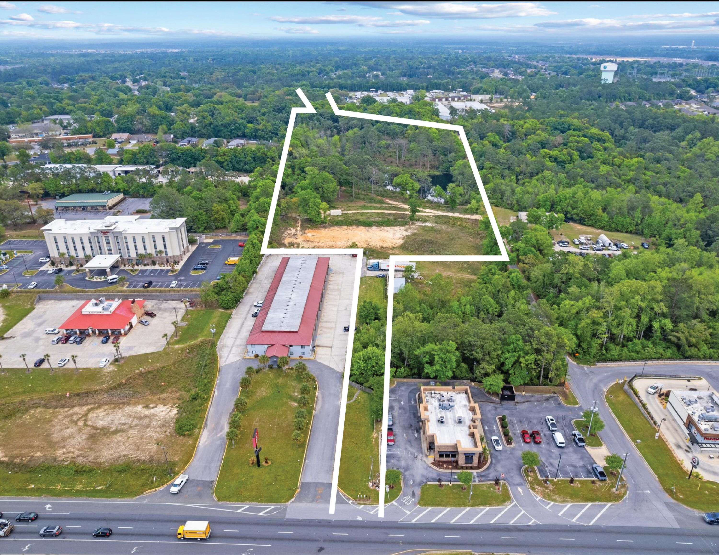 Now available to purchase is a 8AC commercial property in Crestview, FL. Comprised of multiple parcels this property has three points of ingress/egress: Hugo Lane to the south; S Ferdon Blvd/Highway 85; Live Oak Church Rd which serves as a secondary access to avoid any traffic along Highway 85. AADT is 41,000.



Crestview, FL is a high growth market with multiple national tenants opening additional locations, investment into city infrastructure, expanding education systems, strong military market, and the development of Shoal River Ranch- an industrial real estate gigasite.