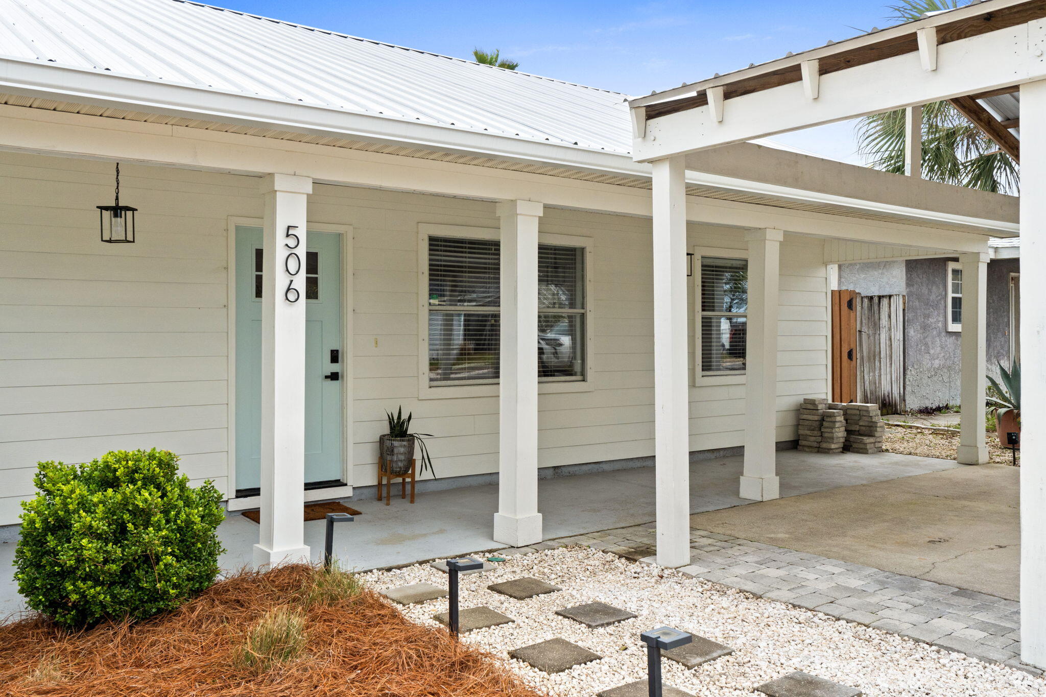 PRICED TO SELL! No HOA! This 3-bdrm, 2-bath home offers 1,330 sqft of thoughtfully designed living space, with an additional 200 Sq ft cooled Florida room, and covered parking for two cars. Interior has numerous updates throughout the home- including: lvp flooring, quartz countertops in kitchen, all new appliances, new metal roof, new hvac, new hot water heater and updated light fixtures in every room.

This large lot, offers a generous backyard, complete with a paver area and gazebo- a perfect setting for outdoor fun. As well as a shed for extra storage. Additionally, the property comes equipped with fabric storm shutters for windows and doors, as well as an active termite protection system. Enjoy lifestyle convenience with a mere 5-minute drive to the iconic 30A or 10 minutes to Pier Park. Experience easy beach access and enjoy direct access to Lake Powell, with a neighborhood boat ramp. This property is an ideal investment opportunity, a perfect permanent residence, or a delightful second home with strong rental income potential. Similar properties in the neighborhood earning over $50K!

Don't miss the chance to own on the highly desirable West End of Panama City Beach. Schedule your private showing today!

Buyer to verify all information.
