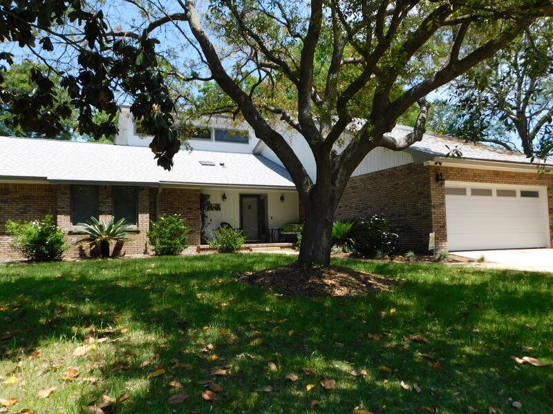 Beautiful and updated home in Bluewater Bay. Available in Mid/Late April. There is a Large lot with wood privacy fenced back Yard. The owner provides full lawn care and there is a sprinkler system that runs off of a well. There is also a community pool around the corner about 1/4 mile away for a separate fee. All major kitchen appliances are stainless steel and new in the last 5 years, The HVAC system is one year old and very efficient.  The roof & HVAC are 5 years old and there is a paver stone  patio out back. The updated kitchen features Granite countertops, a breakfast bar and tiled floors. There is an inside laundry room. All floors are tiled or hardwood with exception to the master bedroom carpet. Private back yard, & a beautiful Sunroom. No pets please