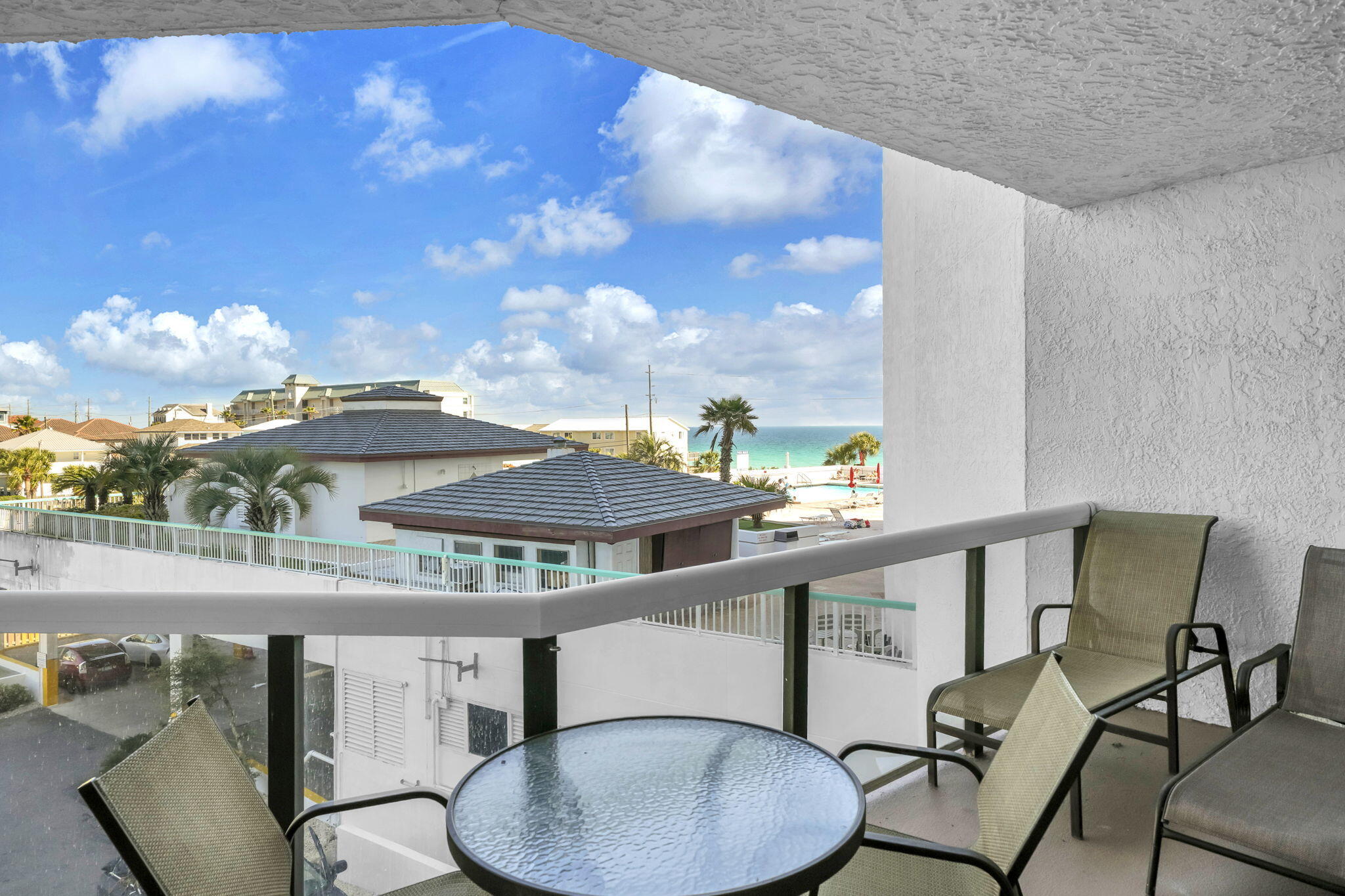 Priced to Sell! Gulf View Condo - Turnkey Rental Investment. Enjoy beautiful Gulf views from this east-side (poolside) 2BR/2BA condo at Surfside Resort. Unit 207 is fully furnished and rental ready with coastal décor and a spacious floor plan filled with natural light. Features include floor-to-ceiling glass, large tile flooring, stainless appliances, recessed lighting, custom draperies, and an oversized balcony accessible from bedrooms, living room, and kitchen.
Strong rental potential: Approx. $50K rental income in 2022 with owner usage and projected $50K-$60K annually. Buy now and benefit from immediate income and excellent ROI.
Surfside amenities include private beach access via skybridge, beach service, large heated pool, 2 hot tubs, kiddie pool, & grill, fitness center, tennis, basketball, shuffleboard, covered parking, on-site restaurant, salon, and event space. Perfect as a vacation home, second home, or income-producing Gulf Coast investment property.