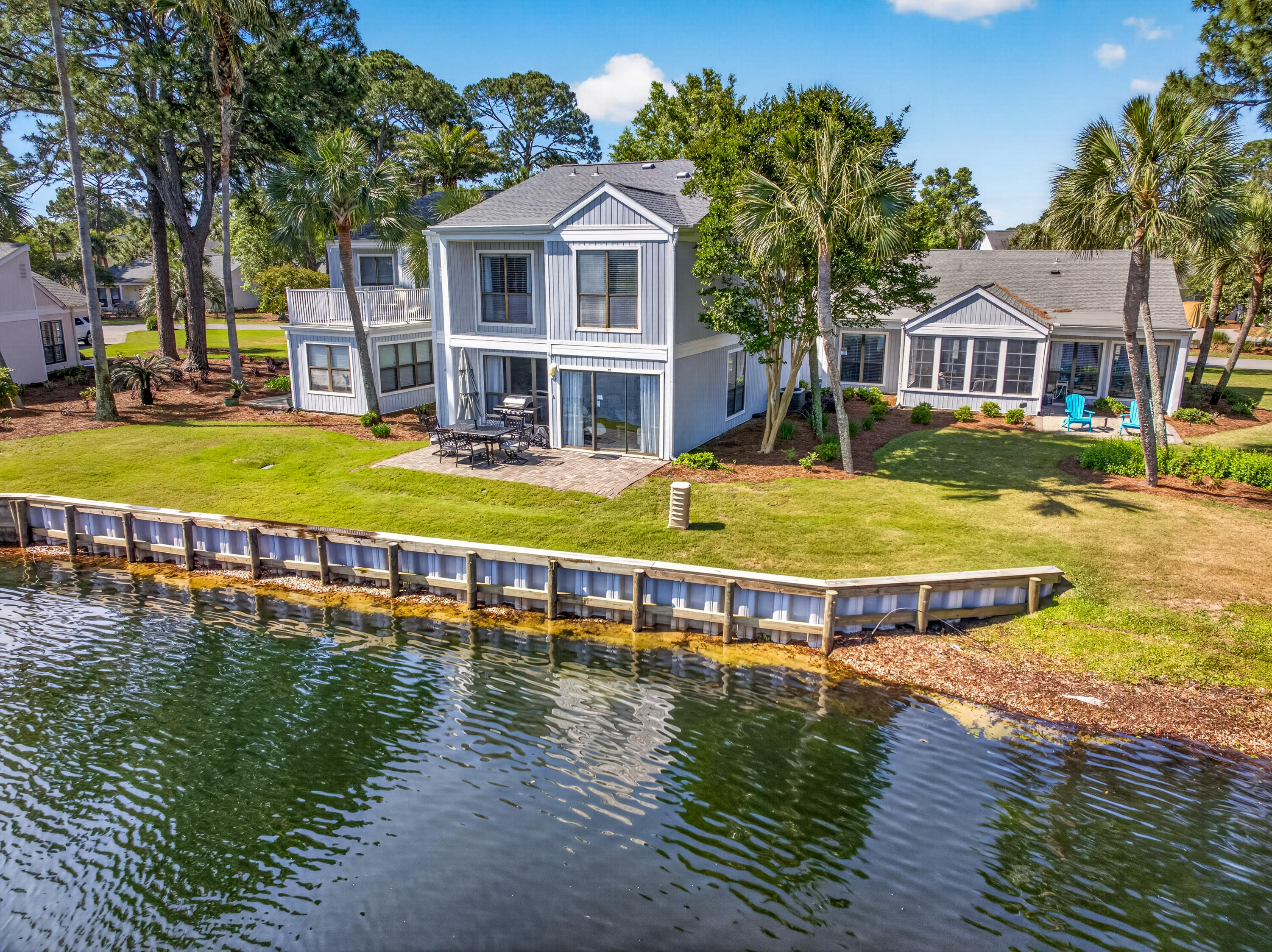Located within the gated Sandestin Golf & Beach Resort, this beautifully maintained 3-bedroom, 3-bath Sandpiper Village home offers the comfort and feel of a single-family home with the ease of condominium ownership. Situated on the lake with peaceful bay views, this property is offered fully furnished and rental-ready--making it an excellent investment opportunity or vacation retreat.
Recent updates include new interior paint, refrigerator, and dishwasher (2024), carpet replaced in 2023, a 4-year-old HVAC system, and a roof replaced in 2022. The association covers exterior maintenance and insurance, allowing for low-maintenance ownership. A golf cart can be purchased separately for added convenience. As an introduction to the Sandestin lifestyle, we invite our new owners to explore amenities that make Sandestin special. The listing brokerage and seller(s) are presenting the buyer(s) of this property with (2) 90-minute rounds of Tennis court time, a golf foursome at one of our three championship courses, and a round of golf for up to four (4) players at the unrivaled Burnt Pine Golf Club.