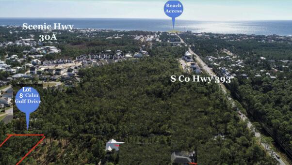 INVESTORS DREAM! Build your dream home on this private road with a fabulous location about a mile from the beach access and 30A corridor where dining & shopping at Gulf Place is a 5 minute walk away. It's hard to find 1/3 acre lots south of 98 completely buildable and in a NO FLOOD ZONE. An environmental study has been completed showing 0.18 of uplands to build on from front setback to mid prop line. Mitigation is required from the DEP. It sounds more intimidating than it really is, but the approval process takes about 2-3 months, and there are several companies that run the application for you. Filled with beautiful native plants, backs up to a preserve for that added privacy. The Timpoochee/Longleaf Trail is a short distance away, which provides trail-goers scenic views of marsh lakes, sandy dunes, and coastal neighborhoods. Survey and wetland study is available