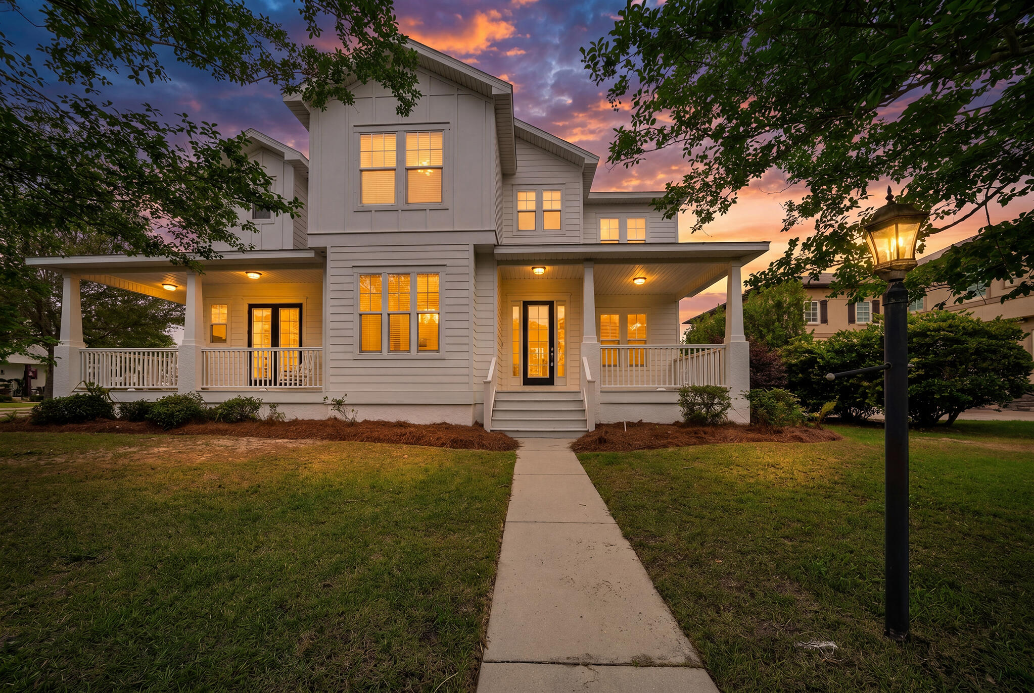Now offered at a compelling new price following a $50,000 price improvement, 300 Coconut Grove Court is one of Tapestry Park's best values. This beautifully renovated 5-bedroom, 3.5-bath home offers approximately 3,700 square feet of updated living space featuring luxury vinyl plank flooring, fresh interior and exterior paint, quartz countertops, refinished cabinetry, Whirlpool stainless steel appliances, and a custom wet bar with built-in ice maker. The versatile floor plan includes multiple dining and flex spaces, a dedicated office, and two spacious primary suites, including a first-floor suite and an upstairs retreat with sitting area and private deck. Situated on a premium corner lot, the oversized fenced backyard with double-gate access offers ample room for a future pool, boat storage, jet skis, trailers, or the ultimate outdoor oasis. Residents enjoy resort-style amenities including a clubhouse, pool, tennis and pickleball courts, basketball court, playground, and expansive green space, all within a golf cart-friendly community just minutes from the beach, shopping, dining, and top-rated schools. A rare opportunity to own one of Tapestry Park's most versatile homes at an exceptional value. 🏡✨ A custom wet bar with built-in ice maker adds the perfect touch for entertaining. Enjoy multiple dining and flex spaces, including a statement room off the foyer which is ideal as a formal dining area, game room, or media lounge, plus a casual breakfast area just off the kitchen. Designed for today's lifestyle, the home offers two expansive primary suites, one on the main level with a private porch, and a luxurious upstairs retreat with a sitting area and private deck--ideal for multi-generational living or a true owner's escape. Three additional bedrooms and a dedicated office provide the flexibility and space today's families need. Positioned on a spacious corner lot with a large fenced backyard, this home provides enhanced privacy and an impressive amount of outdoor space to relax, entertain, and enjoy. Additional features include two HVAC systems and two water heaters for comfort and efficiency. Located in Tapestry Park, residents enjoy resort-style amenities including a clubhouse, pool, tennis and pickleball courts, basketball court, playground, and expansive green space. Ideally positioned near highly regarded schools, and situated in a golf cart-friendly community, you can walk or ride to the beach. Dining, shopping and everything PCB has to offer are just minutes away. This is the kind of home that checks every box and sets a new standard.
