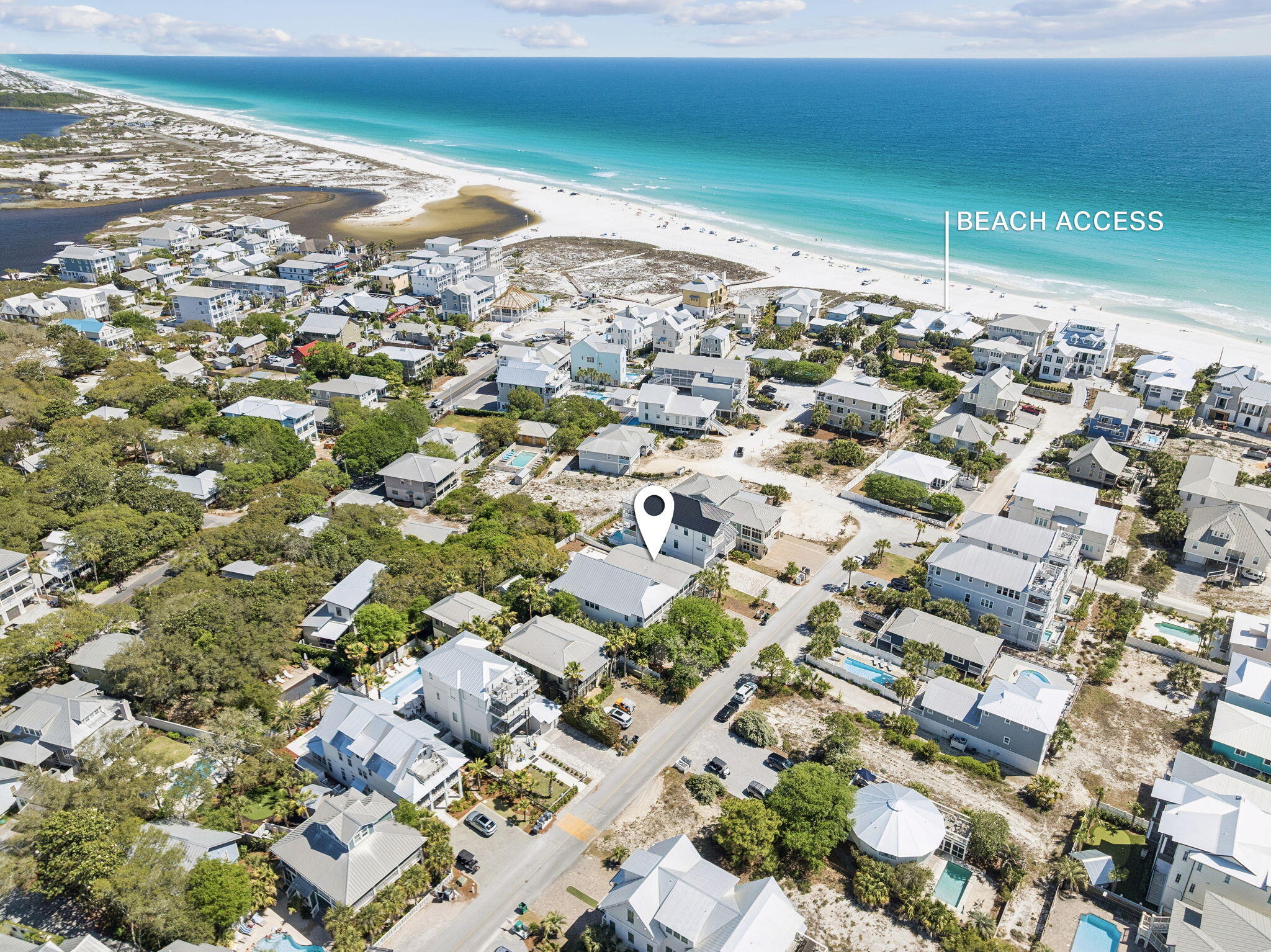 This is what Grayton Beach is all about. This charming Old Florida-style cottage captures everything people love about the area, from its relaxed coastal character to its unbeatable location. It features a large private pool--perfect for cooling off after a day at the beach--and is being sold fully furnished for an easy, turnkey experience.
Just steps from the beautiful beaches of South Walton and a short walk to ''downtown'' Grayton Beach, home to favorites like The Red Bar and Chiringo, this property offers the ideal blend of convenience and privacy. You're close to all the action, yet tucked away on a peaceful street. The first floor includes a four bunks, two additional bedrooms, and a secondary living space. Upstairs, the main living level features a screened-in porch, updated kitchen, and open living area, along with the primary suite and two additional guest bedrooms. Whether you're gathered on the screened porch, enjoying the heated pool, or walking back from the beach, every moment here is designed for slowing down and truly relaxing in this timeless coastal retreat.