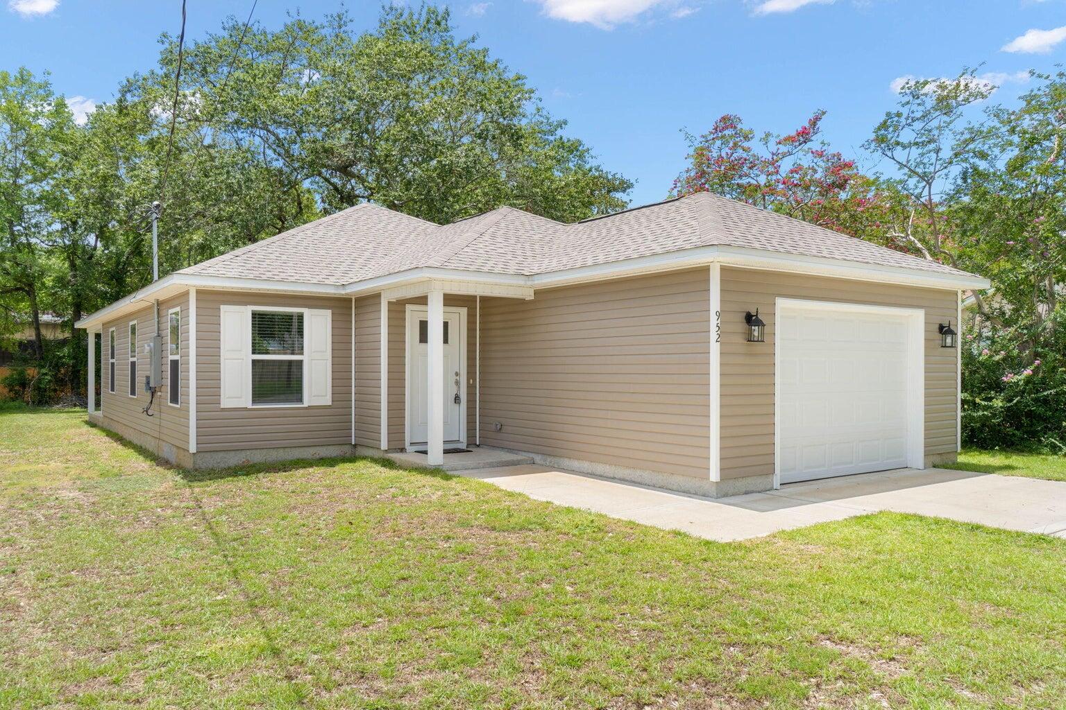 AVAILABLE IN MAY!! Located in the heart of Crestview, this home is ideally located adjacent to shopping, dining, churches and schools. Step inside to a bright, open living area with luxury vinyl floors throughout, perfect for entertaining. The kitchen features stainless appliances and solid wood cabinets. The primary bedroom is set apart for privacy, and the spacious one-car garage provides extra storage. Enjoy the covered back porch and large backyard. NO smoking. 600 minimum FICO credit score required in addition to meeting rental criteria. ONLY CATS allowed upon approval with a non-refundable pet fee. All applicants are required to complete an application on PetScreening.com regardless of if they own a pet or not. Applicants with an ESA are also required to complete the application.All applicants are required to complete an application on https://onefamilypropertyservices.petscreening.com/
regardless of if they own a pet or not.  Applicants with an ESA are also required to complete the application.

** Fees Required once an application is approved include, but may not be limited to: Security Deposit, Non-Refundable Fees (cleaning and rekey), $20 Certified Mail Fee, and Pet Fees (when applicable).