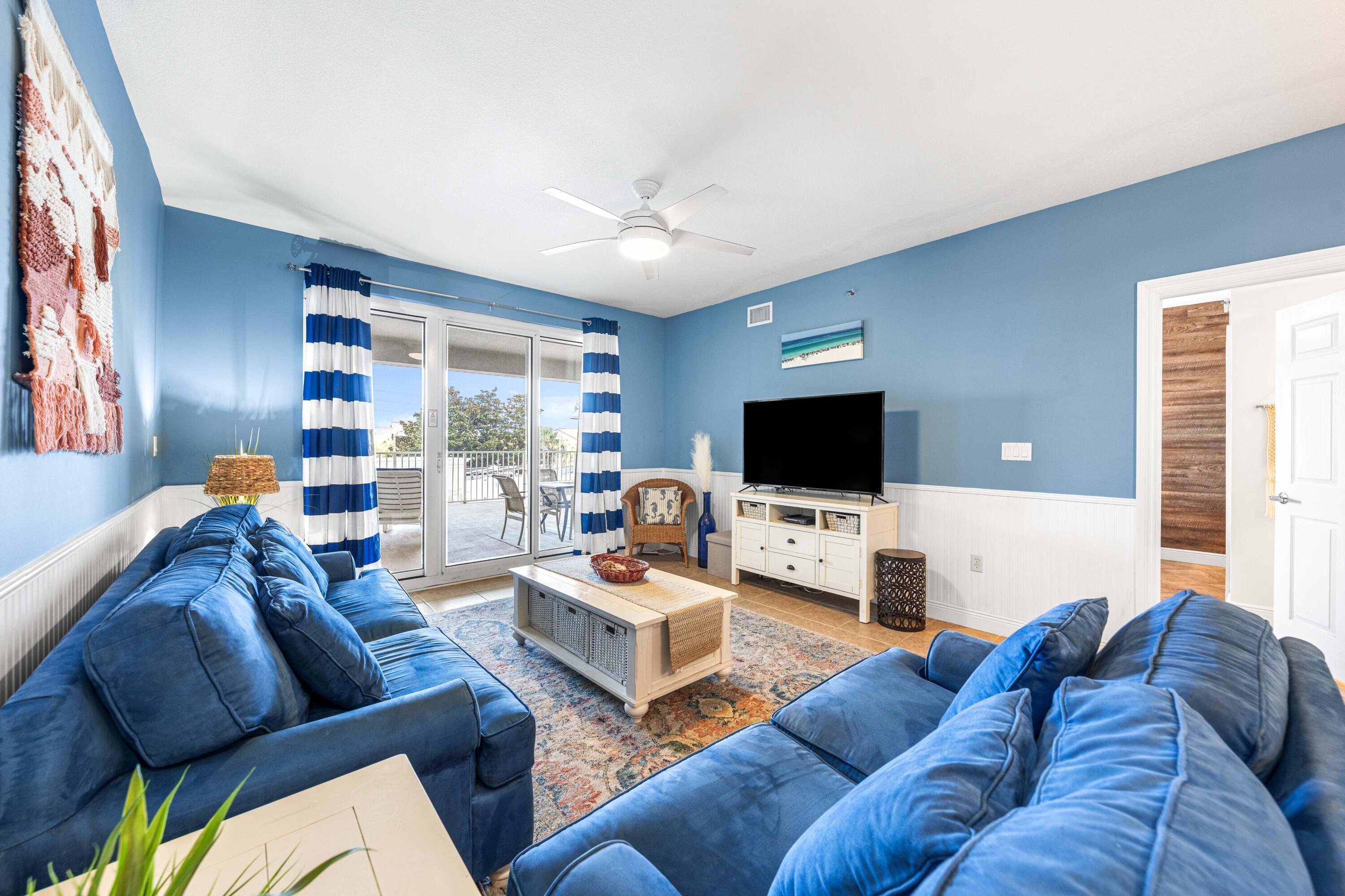 Enjoy coastal living at its finest with this beautifully situated condo featuring a spacious balcony overlooking the pool--perfect for relaxing while keeping an eye on friends and family below. Located in Ariel Dunes at Seascape Resort, residents and guests have access to multiple large pools just steps away, along with additional pools throughout the community.

Stay active with on-site amenities including pickleball, tennis, basketball courts, a golf course, and a fully equipped fitness center with sauna. Best of all, you're just a short stroll from the famous white sand beaches and 2,000 feet of private beach access. This gated community offers the ideal blend of relaxation and recreation, all in a central location close to shopping, dining, and everyday conveniences.