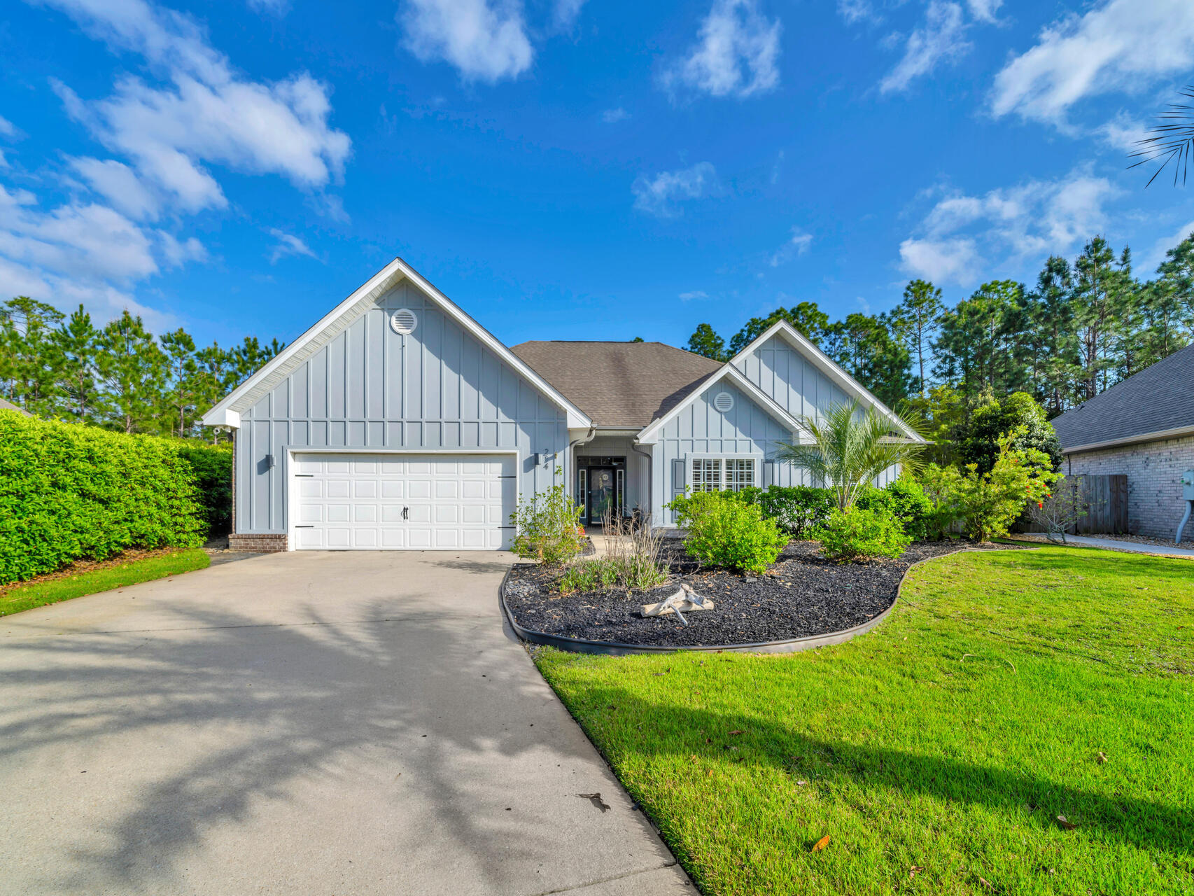 $10,000 in Buyer Closing costs!! 214 Whispering Lake is a beautifully maintained 3 bedroom 2.5 bathroom home located just 2.5 miles from the beaches and dining of 30A and the Choctawhatchee Bay.  The open floor plan is great for entertaining friends and family or just relaxing on a long weekend off.  Built on nearly a half acre the large fenced backyard has plenty of space for your pool/backyard resort and for your furry friends to run freely.  To view this beautiful home with plenty of parking for 4-6 cars for your family and guests please contact me today.