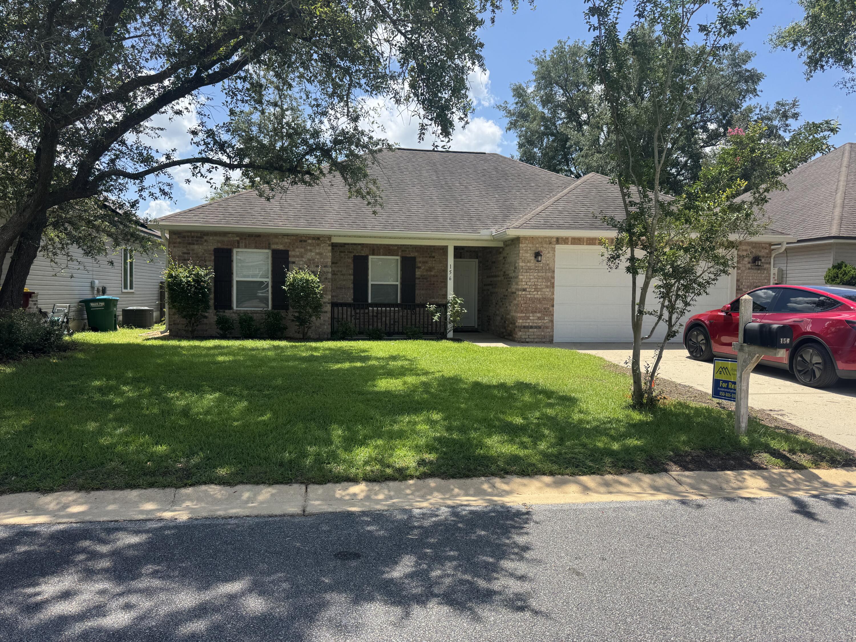 Heritage Manor, located in Crestview, FL, Close to I-10. These 3 bedrooms plus study/den/flex room with 2 full baths features an inviting front porch opening into a spacious foyer with an open Family Room / Dining / Kitchen layout with a breakfast bar. The 9ft ceilings throughout the home, No carpet all LVP and interior with natural light for an airy and spacious feel. This Chef style kitchen will showcase full granite with a stainless steel undermount sink and stainless appliances, beautifully stained cabinets with knobs and pulls. The master suite has a walk-in closet, double vanity, linen closet, and separate toilet area and separate tub and walk-in shower. The family room and master bedroom will have ceiling fans, and the home will have can lights and/or light fixtures throughout. The garages have stairs with attic access and a 2-car garage including electric opener with remotes. Your new home will include a front yard landscaping and a timed sprinkler system.