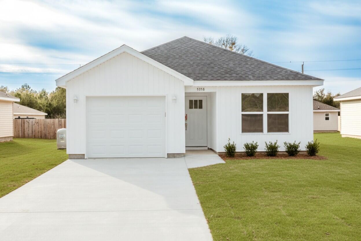 Seller is offering up to $3,000 in buyer incentives, which may be applied toward closing costs or divided between closing costs and a builder package that can include blinds, washer and dryer, refrigerator, irrigation, or a fence (restrictions apply), This beautifully crafted 2-bedroom, 2-bath home offers the perfect blend of style, functionality, comfort, and affordability which is ideal for first-time buyers, downsizers, or investors alike. Step inside to discover luxury vinyl plank flooring flowing seamlessly throughout the entire home, creating a modern and cohesive feel. Just off the entry, you'll find the first bedroom conveniently located across from the garage entrance. Continue down the hall into the bright and inviting open-concept living area and kitchen, filled with natural light. The kitchen is thoughtfully designed with a spacious island, ample cabinet storage, elegant quartz countertops, and sleek stainless steel appliance. Making it both beautiful and practical for everyday living and entertaining. Privately situated at the rear of the home, the larger primary bedroom features its own en-suite bathroom, offering a comfortable retreat at the end of the day.
Enjoy the added benefit of fiber internet throughout the neighborhood, delivering fast and reliable connectivity for remote work, streaming, or gaming. With no HOA restrictions, you'll have the freedom and flexibility to truly make this home your own.
Don't miss the opportunity to own this move-in ready gem that combines modern finishes with exceptional value. (*some photos are virtually staged, photos are of existing home with same floor plan.)