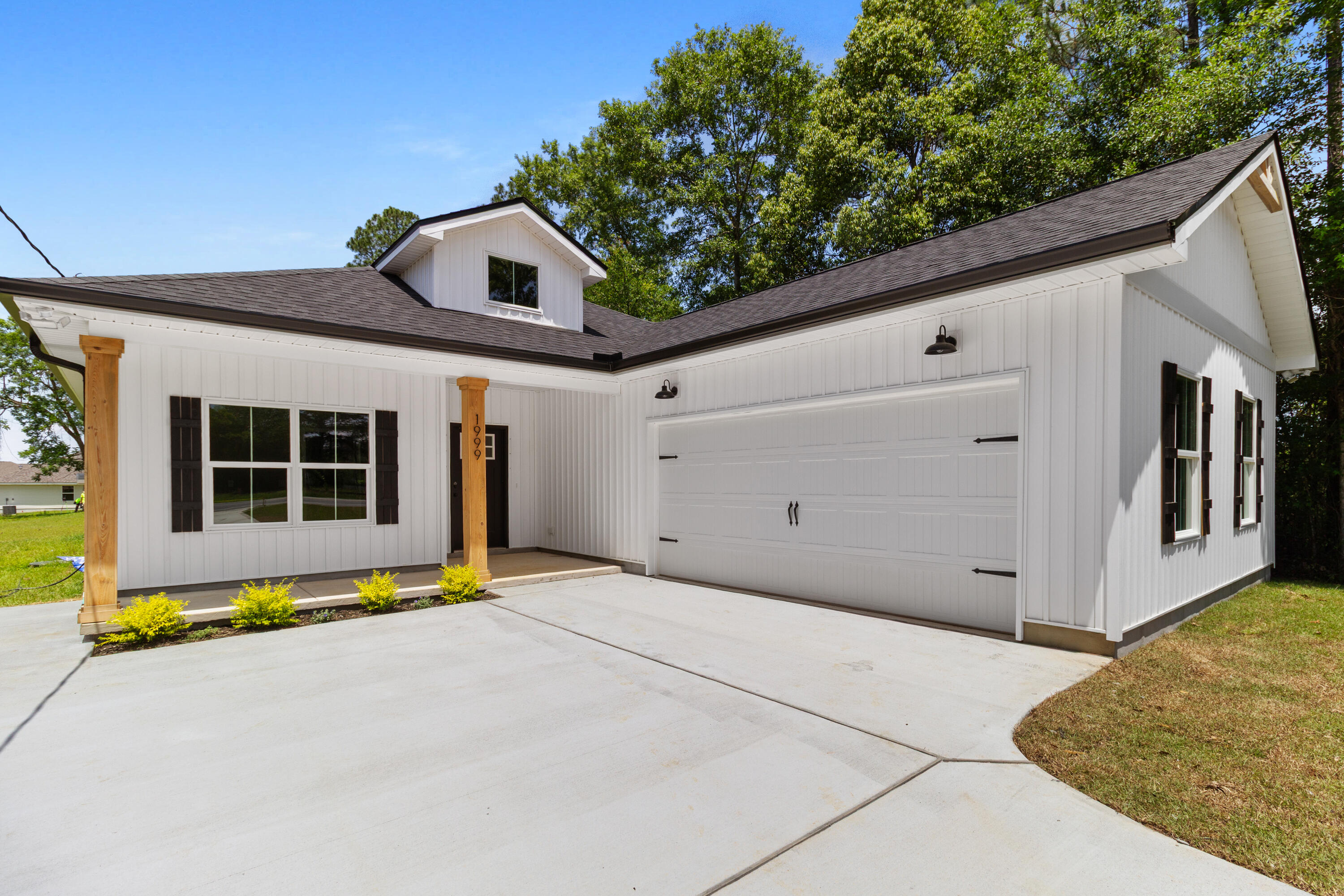 Situated on an oversized lot just under ¾ of an acre, this brand-new, semi-custom Craftsman-inspired home offers the perfect blend of timeless design and modern luxury. With nearly 2,000 square feet of thoughtfully designed living space, this 4-bedroom, 2.5-bathroom residence provides room to grow, entertain, and enjoy everyday comfort. From the moment you step inside, you'll notice the custom cypress wood beams and soaring vaulted ceilings that create warmth and character throughout. The chef-inspired kitchen is both stylish and functional, featuring tall cabinets, a gas range, and a tankless hot water heater--ensuring endless convenience for the busy modern lifestyle. Your primary suite is designed as a private retreat, complete with a free-standing soaking tub and a beautifully tiled shower, offering a spa-like experience right at home. With the added benefit of a tankless water system, you'll never have to worry about running out of hot water. What truly sets this property apart is the opportunity to make it your own. Choose from a wide variety of flooring options, quartz colors, and cabinet finishes to customize your home to match your style something you won't find in most builder-grade homes. This home is brought to you by a family-owned builder that takes pride in crafting homes with heart. With a focus on quality, integrity, and personalized service, they ensure every detail reflects a commitment to excellence. Bonus: You can even tour this same floor plan in another neighborhood to see the design come to life before making it yours. (Please note: Photos shown are stock images from similar homes actual finishes will vary based on your selections.) Don't miss your chance to own a semi-custom home on a rare, oversized lot in the fast-growing Cantonment area. This is more than just a house it's a place to create memories for years to come. Estimated closing time is middle of April, 2026.