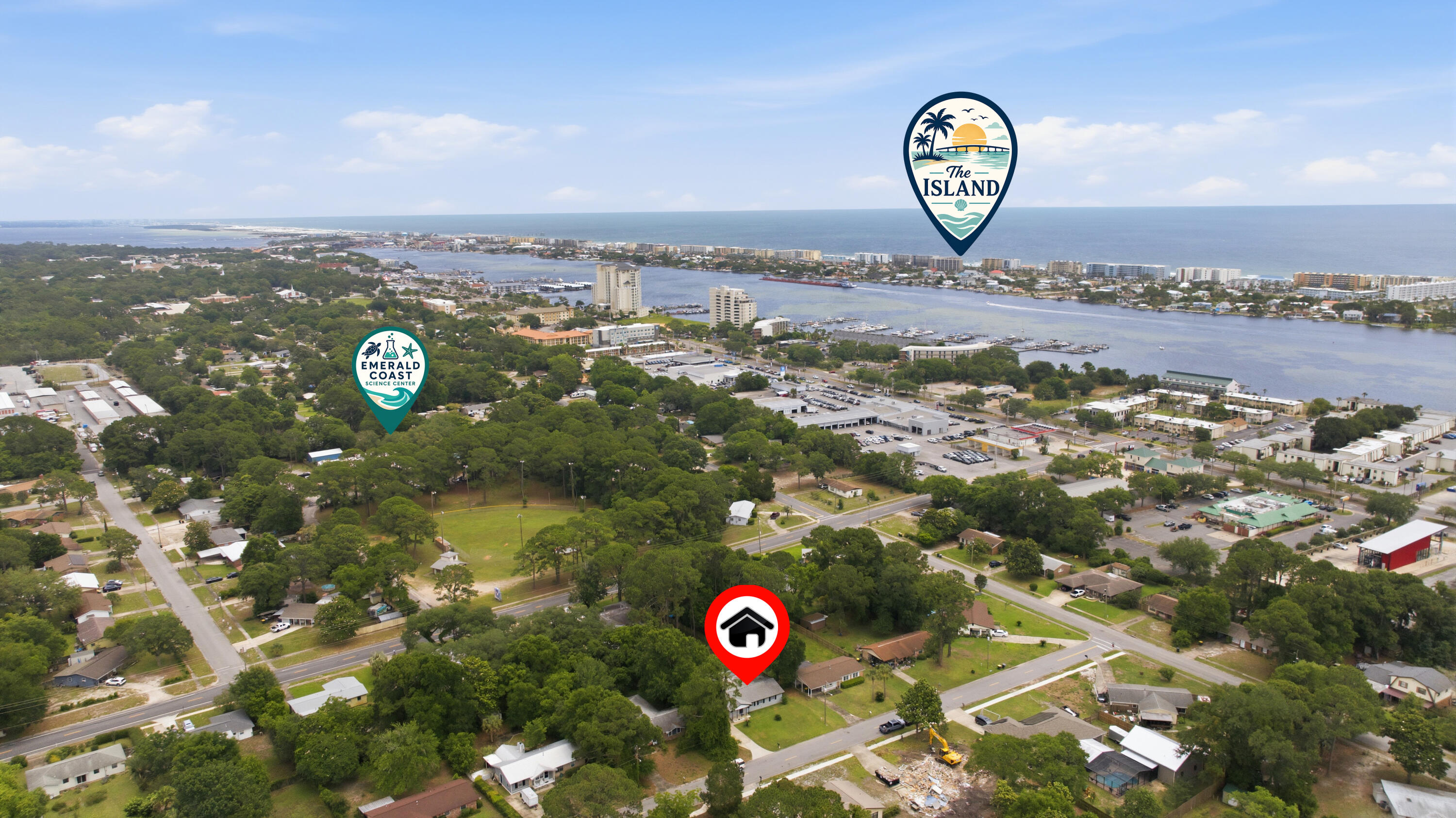 *VA Assumable 2.375% Bal. $276,050. Pymt 2,087.06. Located in a well-established Fort Walton Beach neighborhood with quick access to both military bases and the Gulf Coast lifestyle, 33 SW Temple Ave places you approximately 7 miles from Hurlburt Field, about 9 miles from Eglin Air Force Base, and roughly 6 miles from the beaches of Okaloosa Island. Whether commuting to work, heading to the water, or accessing shopping and dining, this location keeps you close to it all while still offering the comfort of a residential setting. Built with a durable brick and Hardie board exterior, the home offers strong curb appeal with a covered front porch, oversized driveway, and fresh front-yard sod already in place. The flat backyard provides functional outdoor space while double gate access on both sides creates room for boats, trailers, equipment, or future additions. A covered back patio extends the living area outdoors for year-round enjoyment.

Inside, the split-bedroom floor plan creates privacy and flexibility with the primary suite positioned separately from the four additional bedrooms. Two separate living spaces allow room for entertaining, a media room, office setup, or multi-generational living arrangements. The home also features both a breakfast nook and formal dining area, giving buyers options for everyday living and larger gatherings.

Additional upgrades include stainless steel appliances, a wired security system, lawn pump and sprinkler system, and a termite bond already in place for added peace of mind.