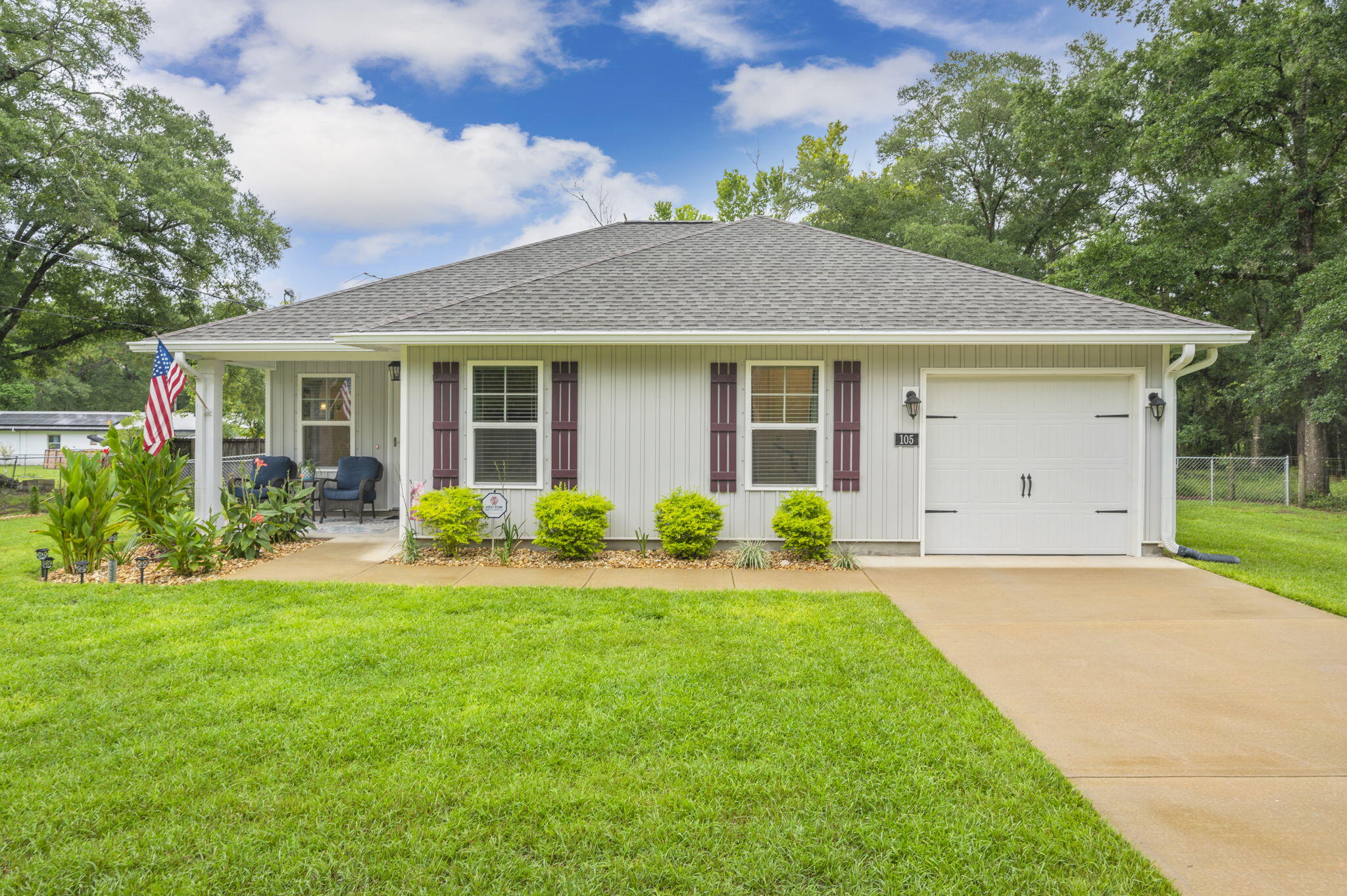 This move-in ready home is a rare find--a newer build located in a sought-after neighborhood, about a mile from the Lake Yard and vibrant Baldwin Avenue, where you'll find local shops, eateries, and entertainment.
Built in 2023, this beautifully maintained Craftsman-style home combines charm, comfort, and smart upgrades throughout. Step inside to find an open layout with new ceramic tile in all wet areas and laminate flooring throughout the rest of the home (installed April 2025). The kitchen features granite countertops with undermount sinks, shaker-style cabinets, and a full suite of stainless and black appliances.