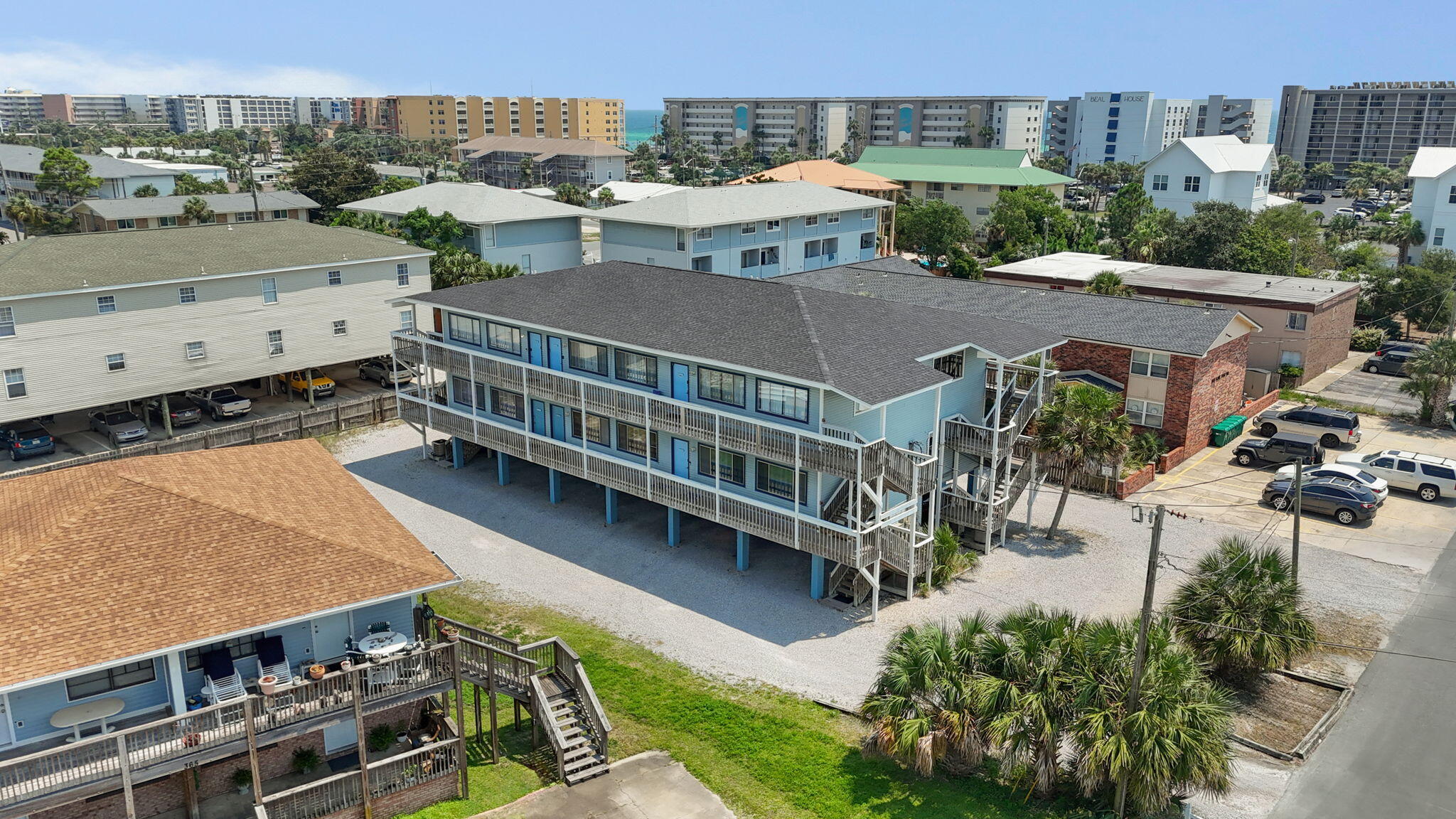 Welcome to your slice of island living on Okaloosa Island! This charming 1 bedroom, 1 bath condo offers the perfect blend of comfort and investment potential. Short-term rentals are allowed, making it an excellent opportunity for income-producing use or a personal getaway. Inside, you'll find an inviting space with updated finishes, a light and airy feel, and a functional layout. Enjoy views of the Intracoastal Waterway and the relaxed coastal lifestyle this location offers. Conveniently located near beach access, dining, and local attractions, this property is ideal for those looking for an affordable way to own on the island. Whether you're seeking a vacation retreat, rental property, or low-maintenance residence, this condo checks all the boxes.