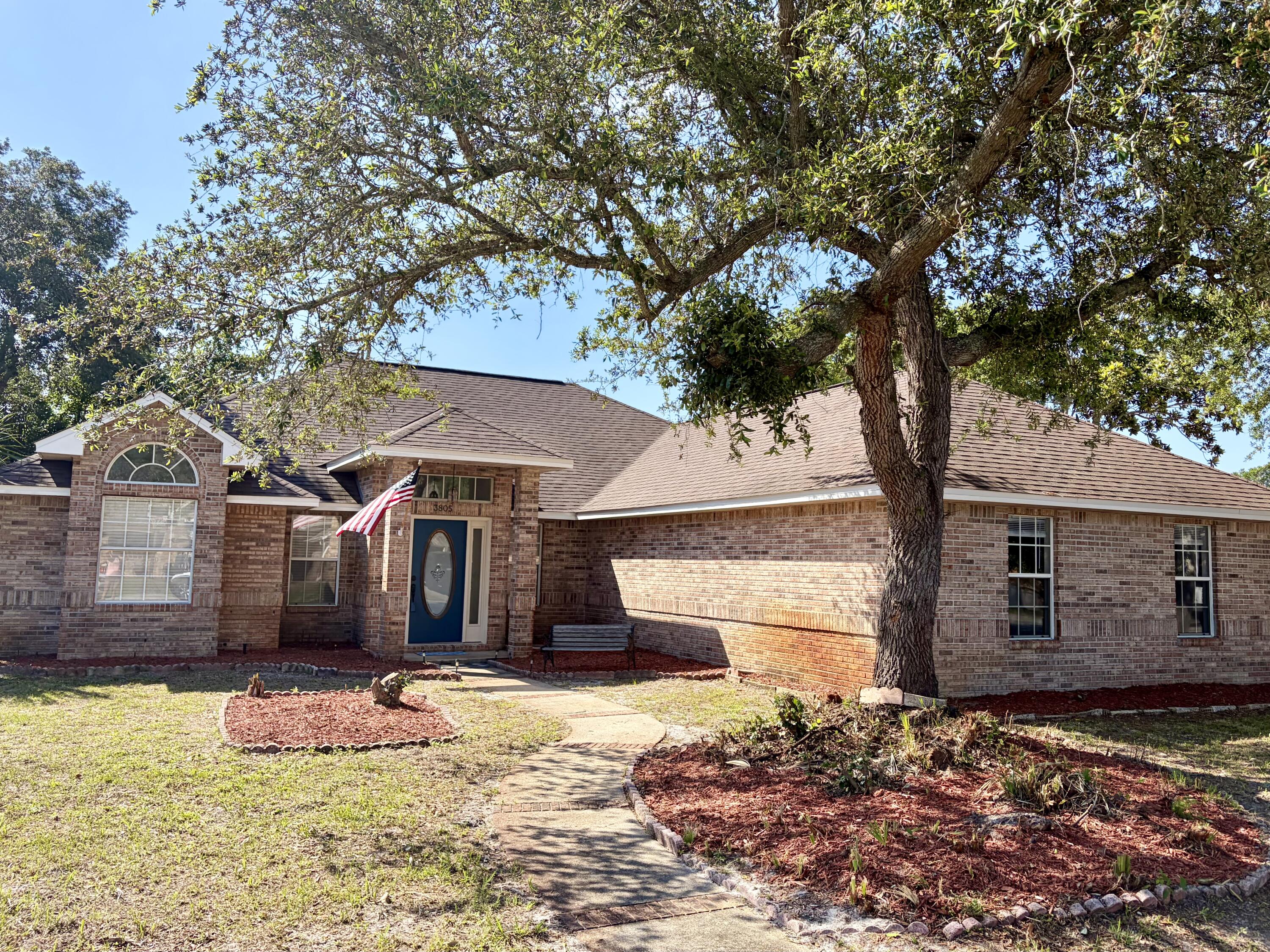 4-bedroom, 2-bath single-family home with open floor plan, brand-new kitchen, quartz countertops, Florida room and a new AC.
This all brick home is located on a corner lot in desirable Indian Trail Estates with No HOA and offers a spacious and open layout designed for both comfort and functionality.
The fully renovated kitchen features quartz countertops, soft-close cabinetry, and modern finishes, flowing seamlessly into the main living area with custom built-ins and a cozy fireplace.
Heated and cooled Florida room with direct access from the primary bedroom creates a private retreat feel. An additional flex space off one of the bedrooms offers the potential for a home office or could be used as a 4th bedroom.
Both bathrooms have been updated with new quartz top vanities. Freshly painted throughout with new AC system installed in 2025, this home is move-in ready. Easy to show- call your favorite realtor and come see it!