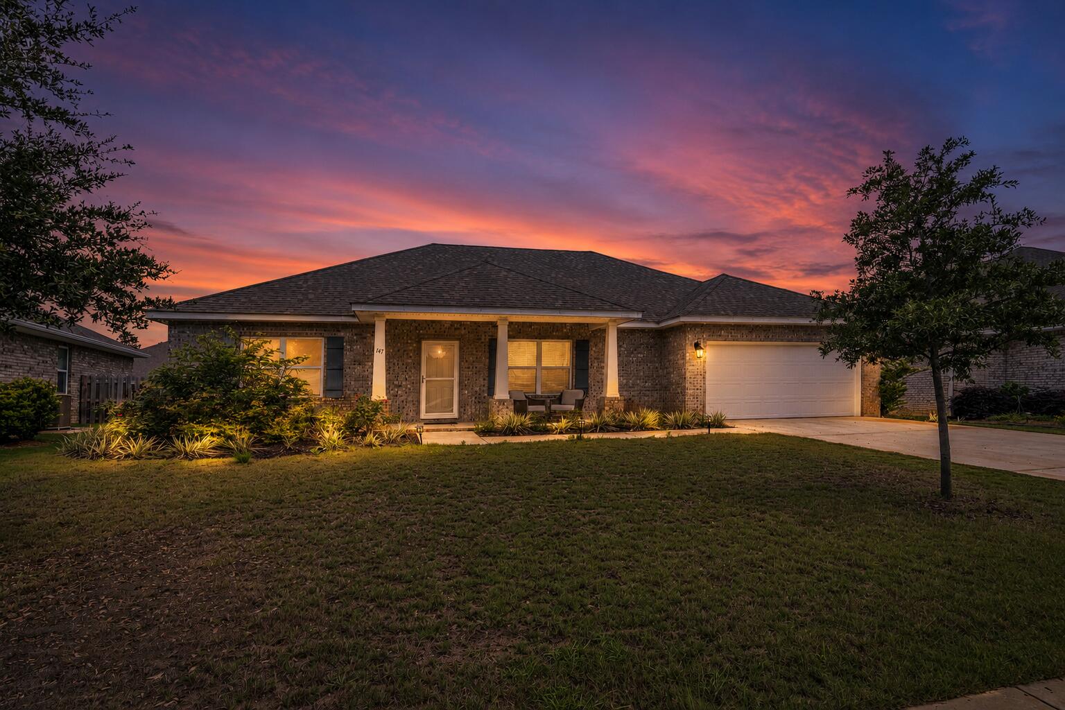 Located on a peaceful cul-de-sac in the Parkview section of the highly popular Hammock Bay community, this Ariana floor plan offers a versatile layout designed to fit a variety of lifestyles. The home features 3 bedrooms, 2 bathrooms, plus two separate bonus spaces that can easily adapt to your needs. Whether you need an additional bedroom, home office, playroom, workout space, hobby room, or second living area, this layout gives you plenty of flexibility. The home's location within the neighborhood adds even more appeal, with close proximity to the community sports fields, school, and general store. The cul-de-sac setting provides less traffic and a more private feel while still keeping you close to everyday conveniences.Inside, the home features an open main living space with stylish finishes throughout, including white cabinetry, quartz countertops, crown molding, EVP flooring in the main areas, and upgraded appliances. The primary suite includes a beautifully tiled shower and a spacious retreat feel. Out back, the oversized yard offers endless potential with plenty of room for entertaining.