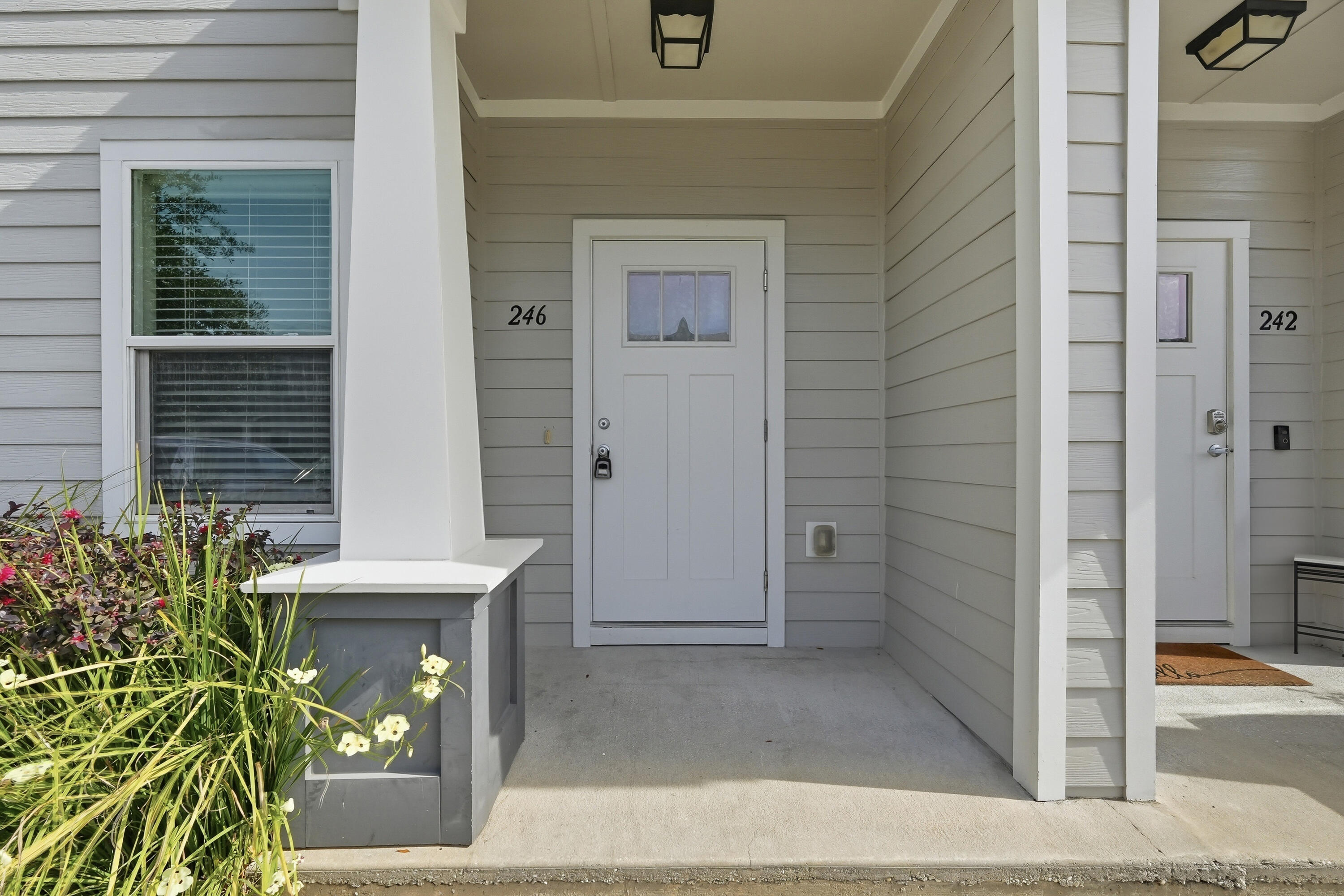 Welcome to your next home in the heart of Freeport! This beautifully designed 3-bedroom, 2.5-bath townhome perfectly blends modern style, everyday comfort, and unbeatable convenience. Ideal for those seeking a low-maintenance lifestyle without compromising on quality.

Step inside to discover a bright and inviting open-concept layout featuring stunning luxury vinyl plank flooring throughout--no carpet in sight! The spacious living and dining area offers a cozy nook, perfect for relaxing or entertaining guests. The kitchen has sleek quartz countertops, a center island, and stainless steel Whirlpool appliances. Thoughtful details like soft-close cabinetry, a flat cooktop stove, and ample storage make this kitchen both stylish and functional. A convenient half bath completes the downstairs living space.

Upstairs, the primary suite is privately positioned at the front of the home and features its own en-suite bathroom. Two additional bedrooms are located at the rear, connected by a Jack-and-Jill style bathroom with a shower/tub combo, perfect for family or guests. You'll also find a dedicated laundry area upstairs, complete with a washer and dryer for added ease.

This home continues to impress with a convenient storage closet and access to an array of community amenities, including a pool, playground, pickleball courts, and basketball courts, something for everyone to enjoy! Ideally located just minutes from Freeport Elementary School, Publix, and only a short drive to 30A beaches and South Walton.

Enjoy stress-free living with lawn care and garbage service included in the rent, plus additional guest parking available for visitors.

Don't miss your chance to call this stunning townhome your own. Contact us today for a showing!