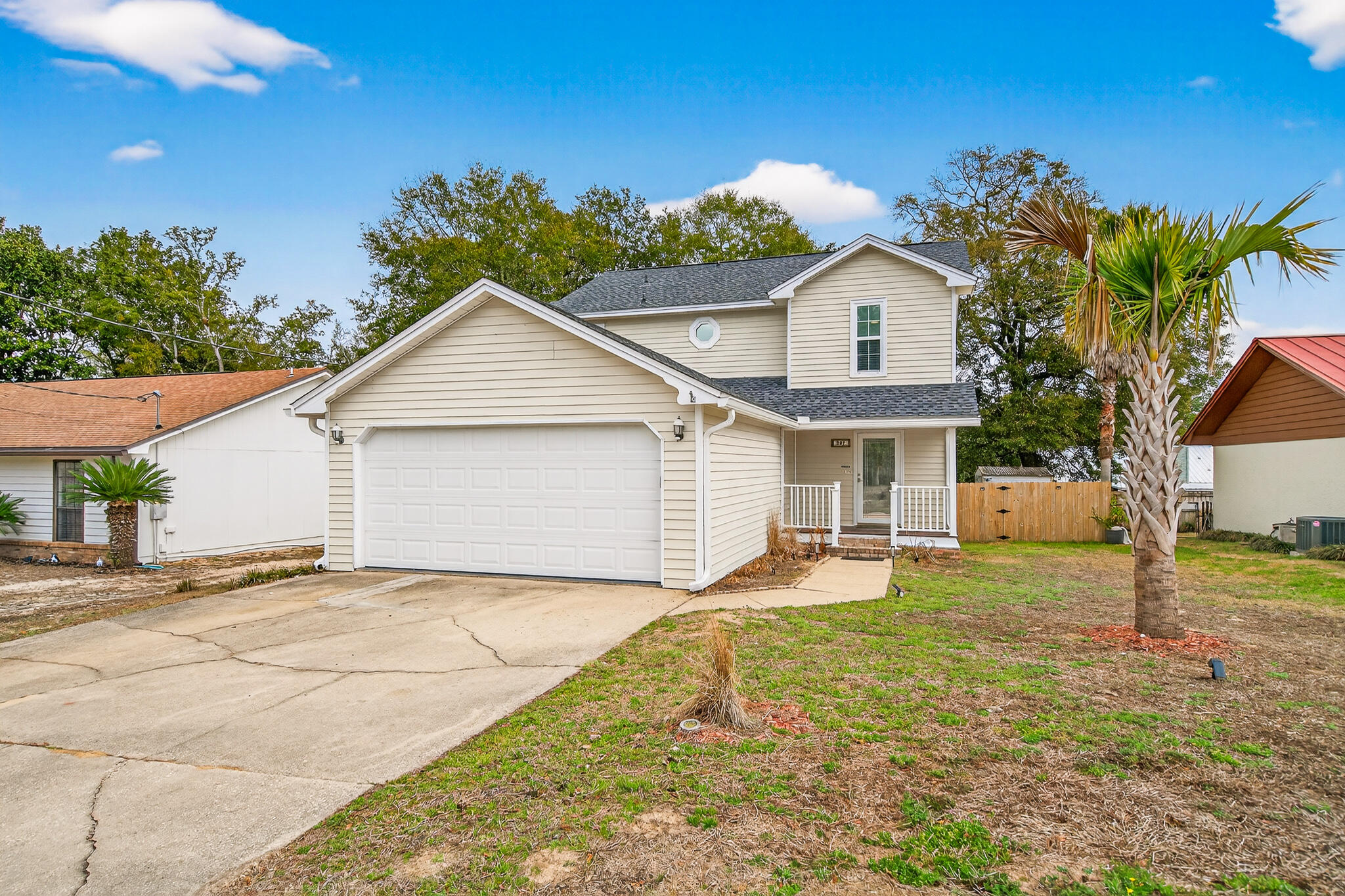 Located in the heart of Niceville, this well-maintained home offers a blend of comfort, functionality, and inviting indoor-outdoor living. The backyard leads to a sparkling pool and fully fenced backyard, creating a private setting for relaxing, entertaining, or enjoying Florida's sunshine year-round.
Inside, the layout provides both flexibility and flow. A dedicated dining area offers space for gatherings and special occasions, while the breakfast nook provides a bright and comfortable spot for casual meals or morning coffee. The interior design supports everyday living with defined spaces that feel connected yet purposeful.
Upstairs, all three bedrooms feature carpeted flooring, offering a soft and comfortable underfoot feel. The carpeting adds warmth and helps create a cozy retreat environment in each bedroom. The primary suite and additional bedrooms are thoughtfully positioned upstairs, providing separation from the main living areas.
The home also includes a spacious two-car garage, allowing for convenient parking, storage, or workspace options.

Centrally located, this property is approximately:
8 miles to Eglin Air Force Base East Gate
12 miles to EOD School
17 miles to Duke Field
20 miles to Hurlburt Field

With convenient access to shopping, dining, parks, and everyday amenities, this home presents an opportunity to enjoy the energy and accessibility of central Niceville while having a comfortable place to call your own.