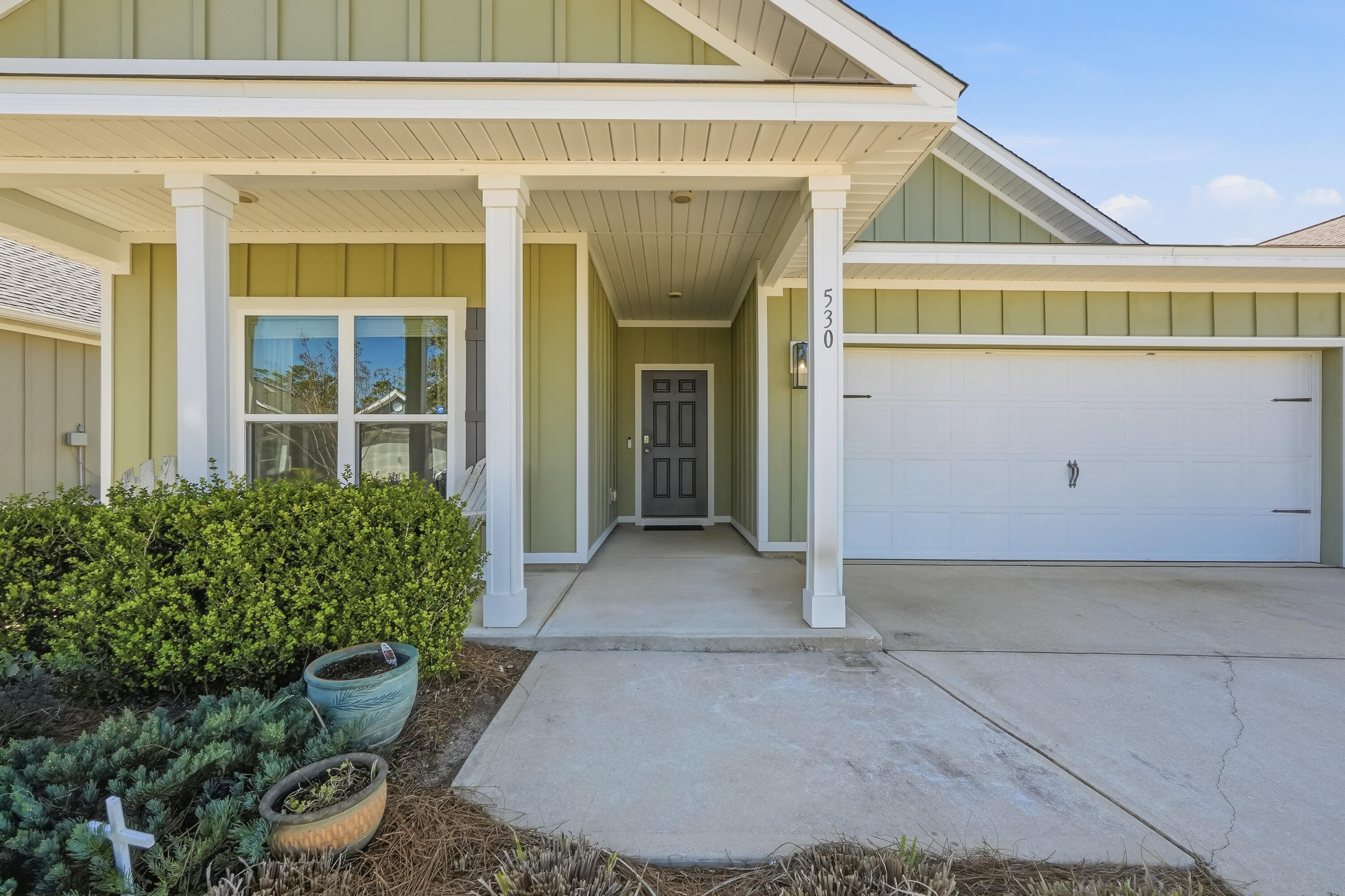 Rare Opportunity: Assume a 2.75% FHA Loan! 
Welcome to Firefly in beautiful Hammock Bay--where you'll feel at home the moment you arrive.
From the inviting curb appeal to the light-filled interior, this beautifully maintained Bristol floor plan is designed for the way you want to live -- comfortable, welcoming, and filled with spaces where memories naturally unfold.
Step inside and feel the warmth of the open-concept design, where elegant 9-foot ceilings and natural light create a bright, airy atmosphere perfect for gathering with family and friends. The heart of the home flows effortlessly from the living area to a thoughtfully designed kitchen featuring stainless steel appliances -- ideal for shared meals, celebrations, and everyday moments. The layout offers the perfect balance of togetherness and privacy. The serene primary suite provides a peaceful retreat, while additional bedrooms and a dedicated office are tucked away -- creating quiet spaces for guests, work, or relaxation.
Built with quality and care, the home features four-sided Hardie construction, a reinforced concrete foundation, weather-resistant barrier protection, and durable dimensional shingles with a 30-year warranty -- giving you confidence and peace of mind for years to come.
Outside, the setting invites you to slow down and enjoy life -- whether it's morning coffee, evening conversations, or simply enjoying the beauty of your surroundings. Every detail reflects pride of ownership and thoughtful care.
And when adventure calls, you're just 15 minutes from the breathtaking white-sand beaches along Scenic Highway 30A, offering the perfect blend of coastal beauty and tranquil community living.
More than just a house, this is a place to gather, grow, and create a lifetime of memories.