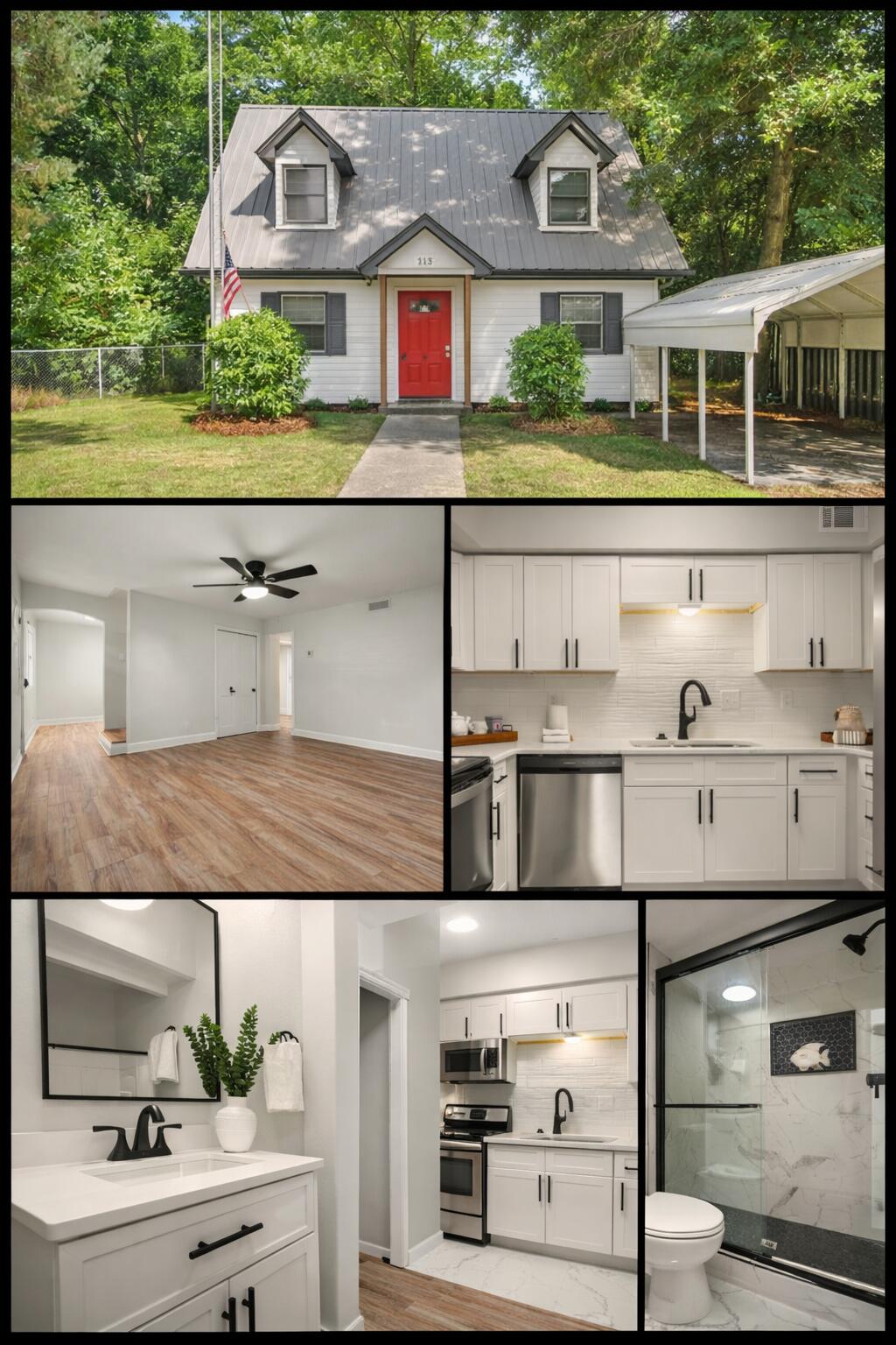 Cute Downtown DeFuniak Cape Cod - Fully Remodeled
Charming Cape Cod-style home in downtown DeFuniak, completely updated inside and out. Features include a new kitchen with granite and stainless appliances, updated baths, new AC, metal roof, fresh interior and exterior paint, plus new fans and lighting throughout. Move-in ready with classic curb appeal and modern finishes.