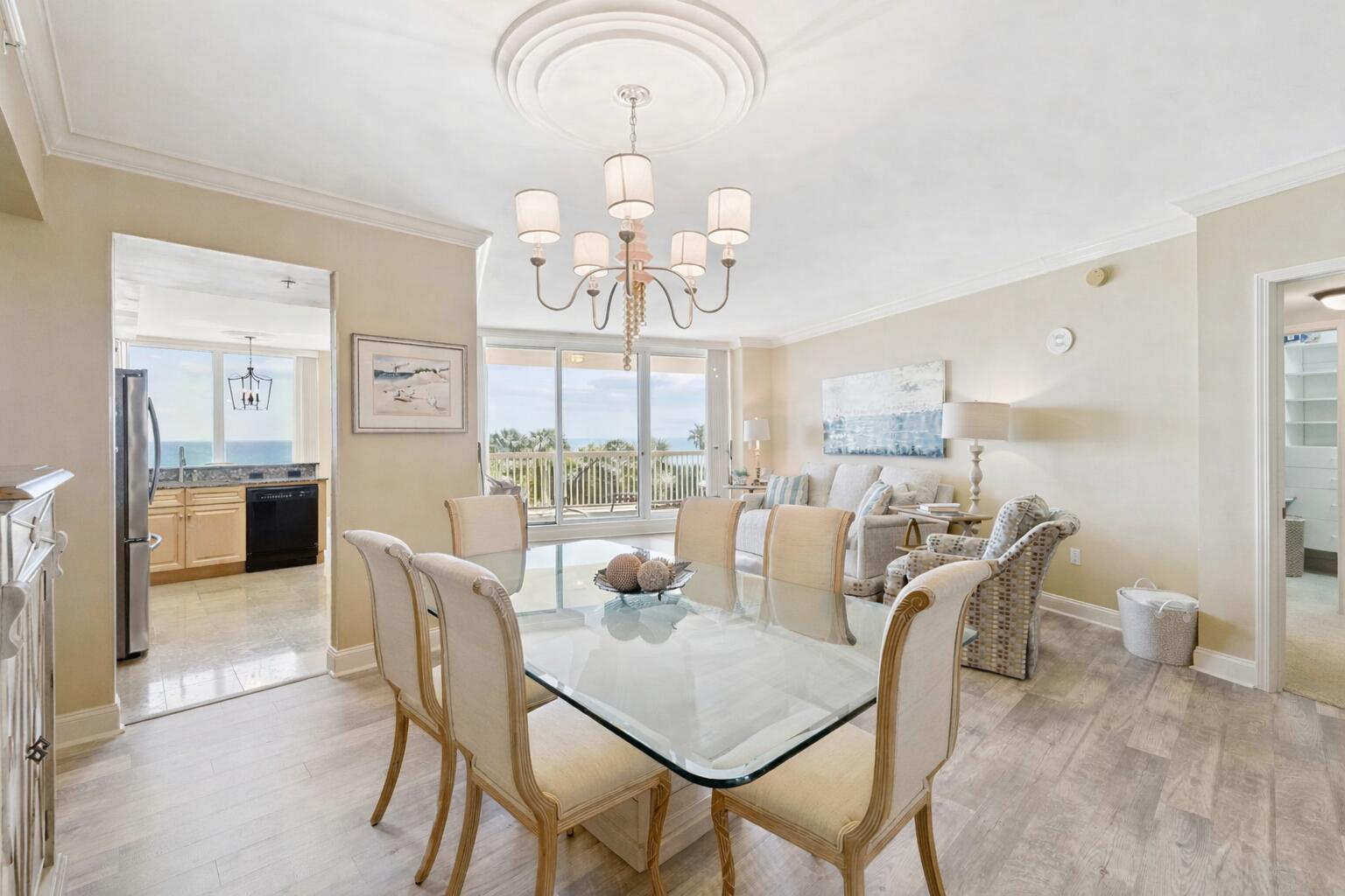 Discover a rare opportunity to own within the prestigious St. Thomas building at Silver Shells Beach Resort & Spa, one of Destin's premier Gulf-front communities. St. Thomas is a Gulf-front building that is rental-restricted, offering a level of privacy, quiet, and ownership pride that is increasingly hard to find.

Spanning 2,101 square feet, Unit 304 features a spacious and thoughtfully designed 3-bedroom, 3-bathroom layout. This residence offers expansive views of the Gulf that truly make you feel like you're right on the beach. This unit has been exceptionally well maintained by only its second owner, who used the condo just a few weeks each year, resulting in a clean, lightly lived-in feel. The living, dining, and kitchen areas each showcase stunning Gulf views, creating an inviting space for both everyday living and entertaining. The well appointed kitchen offers ample cabinetry, granite countertops, and generous prep space, all positioned so that even standing at the sink comes with a breathtaking view, giving new meaning to everyday moments like washing dishes.

Large sliding glass doors lead to an expansive balcony, filling the home with natural light and coastal breezes. From the comfort of the living area, the current owners cherished being able to watch their family enjoy the beach and pool from their unit, an experience that truly sets this residence apart.

The condo is being offered furnished, including blackout shades and elevated window treatments, allowing for a seamless move-in or second-home experience. Each of the three bedrooms features its own en-suite bath, providing comfort and privacy for family and guests. The primary suite serves as a relaxing retreat, while additional highlights include custom closets in each room, a spacious laundry room with an extra refrigerator and utility sink, abundant storage, and a secondary entrance for added convenience.

St. Thomas residents enjoy exclusive access to a private pool, hot tub, and luxurious lobby, along with full access to Silver Shells' 27-acre resort amenities, including 1,000 feet of sugar-white sand beach, lagoon-style pools, fitness center, tennis, basketball, and pickleball courts, a full-service spa, and on-site dining at Ruth's Chris Steak House. Residents also enjoy access to The Sandbar, one of the only beachfront bars in Destin offering food and drink service delivered directly to your beach chair--an unmatched coastal luxury. Additional features include deeded garage parking and a private, climate-controlled owner's storage cage.

If you're looking for a refined coastal residence that offers space, exclusivity, and a true residential atmosphere, without the turnover of short-term rentals, Unit 304 at St. Thomas delivers a rare and compelling opportunity in the heart of Destin.