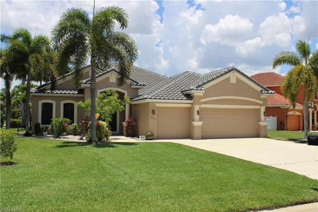 Quality built in 2006, this lovely 4bed/3bath pool and spa home has been well maintained for the new owner.  Included in this offering you will find new roof (2024), new HVAC (2023), new impact doors/windows (2024), and new water heater (2025).  The saltwater pool and spa with cage was added in 2022.  All the big items are in your rearview mirror with the road ahead looking free of any foreseeable roadblocks or obstructions!  The maintenance fee structure is very affordable and you will not be paying for community amenities you will not need with your very own pool oasis overlooking a serene pond.  The convenient pool bath is perfect for entertaining...especially when those little feet guests turn your back yard into a splash zone!  The master suite is opposite of the guest beds and has everything you expect to come with a home of this stature.  Soak in the tub or rinse in the custom shower.  The home is situated on an huge oversized lot that is free from any ambient road noise and conveniently located close to abundant shopping, major thoroughfares, and RSW International Airport.  Make your way to preview this beauty soon.  With all it has to offer, it won't last very long!