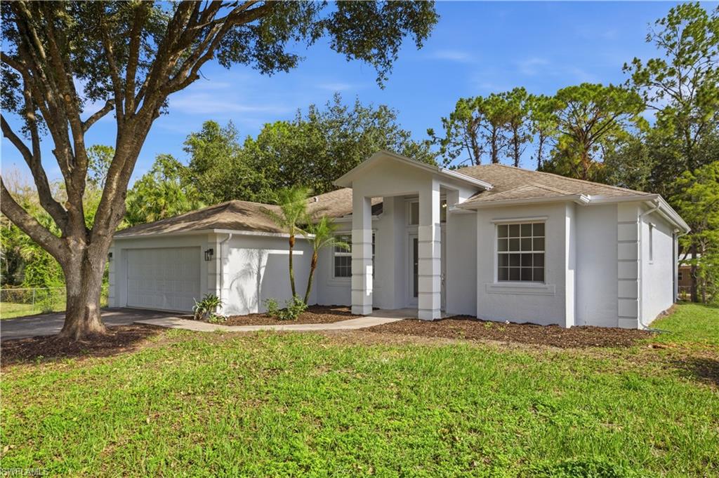 Experience the pinnacle of equestrian estate living in this beautifully renovated 3-bedroom, 2-bathroom home, nestled on 2.27 serene acres in the highly desirable Golden Gate Estates. Just moments from Golden Gate Boulevard and within walking distance to Palmetto Elementary School, this 1,714 sq. ft. residence masterfully blends modern sophistication with the freedom and tranquility of country living—ideal for horse enthusiasts seeking both convenience and space to pursue their passion.
Step inside to discover soaring 10-foot ceilings and elegant 8-foot doors that create an open, airy atmosphere throughout. The thoughtfully renovated kitchen shines with sparkling quartz countertops, crisp white shaker cabinetry, and premium stainless-steel appliances, flowing seamlessly into the spacious family room and dining area. Sliding glass doors invite you onto a large, screened lanai overlooking the peaceful backyard, where there is ample room to create your dream pool or additional paddocks.
For the discerning equestrian, this property truly stands out. A substantial 799 sq. ft. outbuilding serves as a dedicated 3-stall barn complete with a tack room—perfectly suited for horses or livestock, yet easily adaptable for storage, a workshop, or housing your favorite toys. The expansive acreage offers room to roam, graze, or expand your equine facilities, all without the restrictions of an HOA, giving you complete freedom to tailor the land to your vision.
Perfectly positioned, this move-in-ready gem delivers the best of both worlds: the relaxed charm and privacy of estate living in Golden Gate Estates, combined with effortless proximity to Naples’ world-class shopping, dining, beaches, and top-rated schools. Whether you’re riding at dawn across your own acreage, trailering to nearby facilities, or simply enjoying the rural lifestyle Southwest Florida equestrians cherish, this home provides an exceptional foundation for it all.
Don’t miss this rare opportunity to own a turnkey equestrian retreat in one of Naples’ most sought-after areas. Schedule your private showing today and envision the life you’ve always wanted—where every day feels like a ride into paradise.