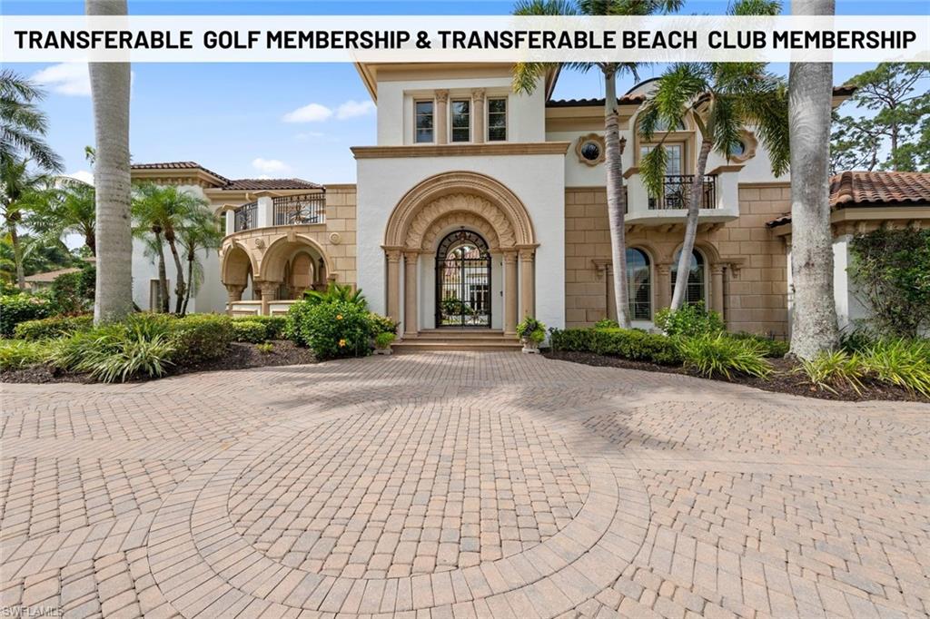 This sprawling furnished estate built by the esteemed Gulfshore Homes offers the ultimate in elegance and resort-style living spread across 1.4 acres of land—with a Transferable Golf Membership and a transferable Beach Club Membership. The dramatic circular driveway, gated motor court, and meticulously landscaped courtyard set the tone for the grand opulence and eye-catching craftsmanship found within. Indulge in the art of hosting with multiple entertaining areas, including a movie theater, a temperature-controlled wine room, and a wet bar. The outdoor space is equally impressive, featuring two enclosed lanai areas, a kitchen, and a large pool where you can bask in the Florida sun or dine under the stars. For the culinary enthusiast, the estate offers formal and informal dining options, a gourmet kitchen equipped with top-of-the-line appliances, a gas range, and ample storage for all your cookware. Every guest room is crafted with the same dedication to size, opulence, and comfort as the owner's suite, from sumptuous bedding and plush furnishings to spacious closets and elegant bathrooms, ensuring their stay is nothing short of extraordinary. The 2-story guest house is a distinctive feature of this exceptional estate and offers endless possibilities for enhancing your lifestyle. Whether utilized for accommodating family and guests, a home gym, pursuing creative endeavors, or a recreational area for entertainment, this versatile space offers endless possibilities to further enhance your lifestyle. Experience the epitome of luxury living with resort-style amenities that enhance every aspect of daily life, creating a truly unparalleled lifestyle within the prestigious community of Quail West.