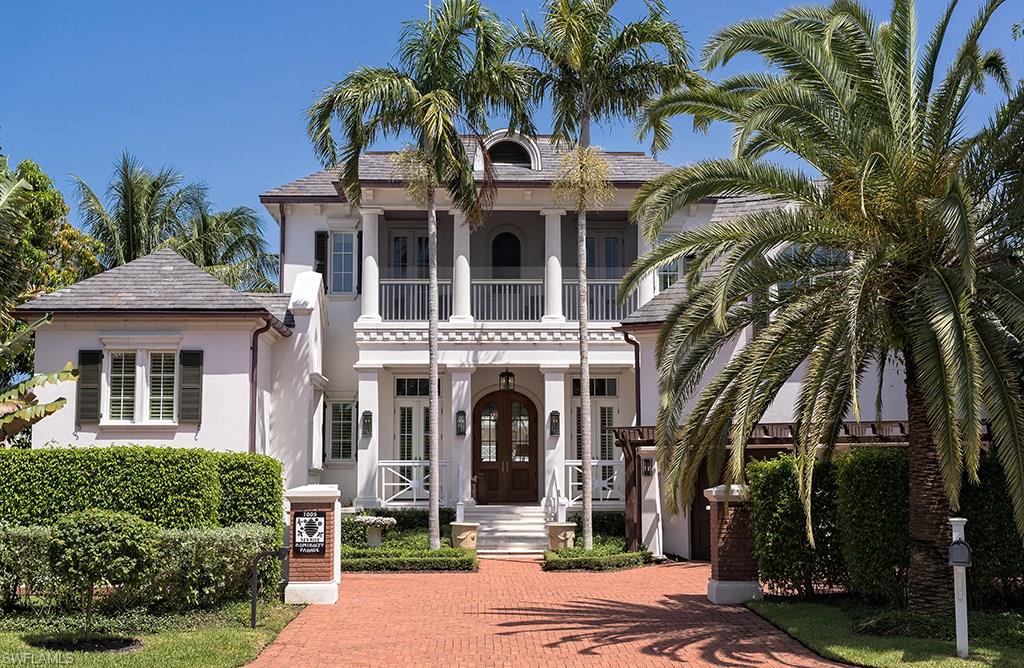 Situated on one of Port Royal’s most notable streets, Admiralty Parade, is a gracious residence that is unique in its architecture, interior design, and expansive outdoor terraces. Thoughtfully designed by Harrell & Co. Architects and constructed by BCB Homes, Inc., the home accommodates formal entertaining and casual gatherings with equal ease. The aesthetically pleasing, yet exceptionally functional, five bedrooms plus den home is ideally located within a safe harbor location in close proximity to Gordon Pass and the Gulf of Mexico. Port Royal Club membership eligibility.
