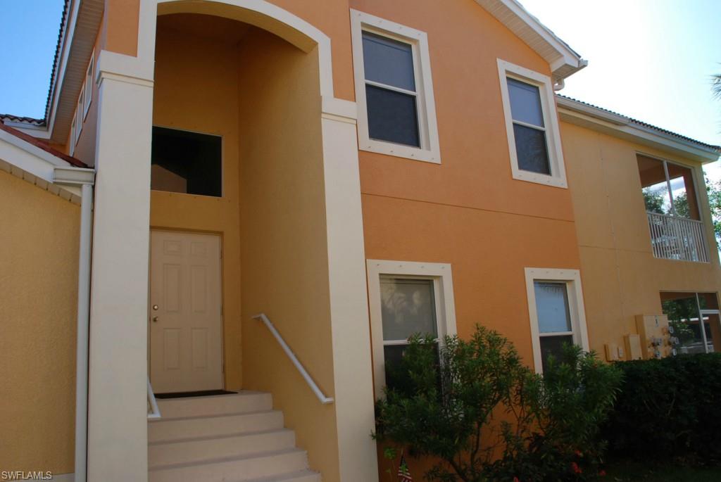 This is a beautiful four bedroom Coach Home. Carpet, paint, all appliances except washer are new and used less than a year, air conditioning inside and out installed August 2013. Large lanai with entrances from living room, master bedroom and kitchen. Large master WC style bathroom has dual sinks, large tub and seperate shower, bedrooms are of a split design with the master seperate from the other bedrooms. Clean two car garage. Amenities include, club house, pool, spa, tennis court and exercise room in this gated community. Only minutes to Fort Myers Beach, Sanibel Island and Health Park Hospital.