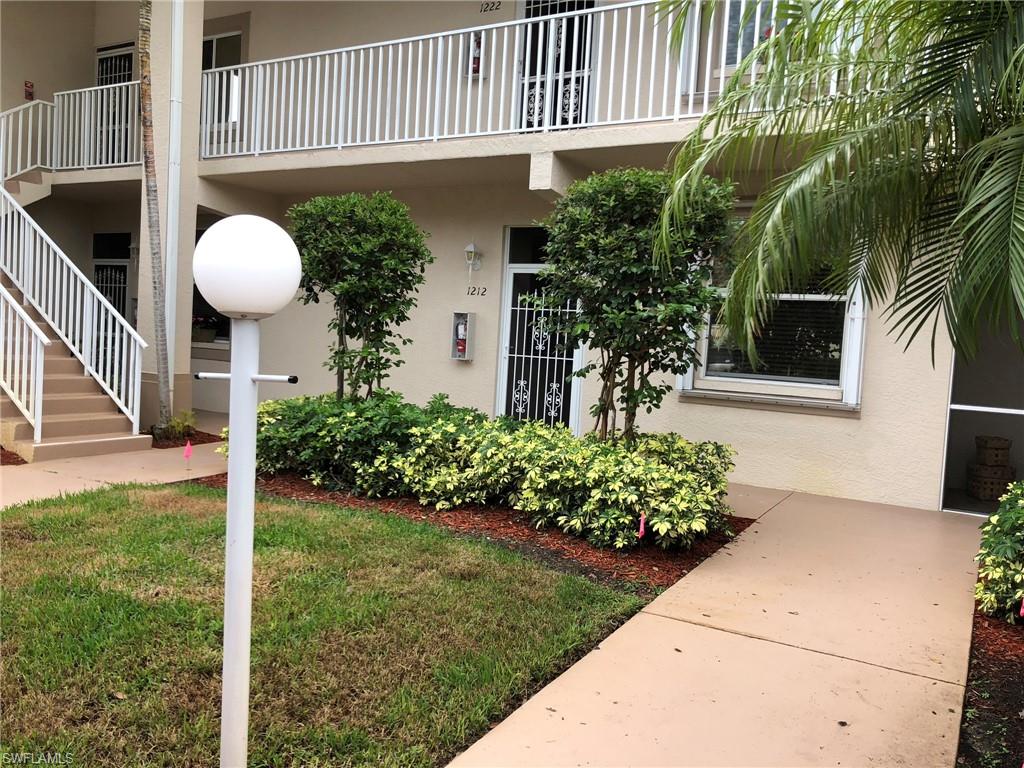 Rarely available floor plan.  Open concept 2 bedroom, 2 bath condo with updated kitchen with an abundance of cabinetry.  Beautiful pond and golf course views.  Dedicated carport parking and outdoor storage.  Country Creek is a very social and friendly community with five heated pools, 18-hole executive golf course, five lighted tennis courts and the clubhouse has a full service restaurant and bar. Even if you don't play golf, you will be pleased to know that the HOA fees at Country Creek are even lower than many non-golf communities. The best part of this location is that it is near to EVERYTHING: Miramar Outlet Mall, Coconut Pointe Mall, shopping and restaurants. Just minutes to SWFL International Airport, the Gulf Beaches, Germain/Hertz Arena and more. Come see this one today!