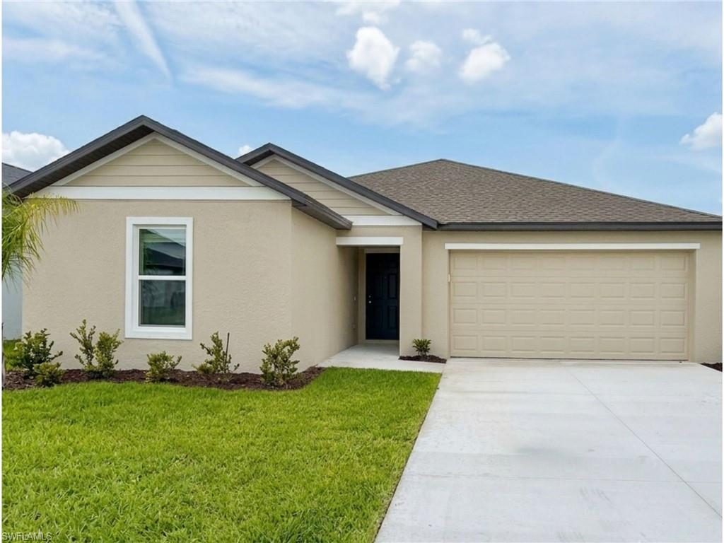 Experience the comfort of brand-new construction in the highly sought-after Crane Landing community! This beautifully designed single-story home features 4 bedrooms, 2 bathrooms, a 2-car attached garage, and 1,824 sq ft of thoughtfully planned living space. The open-concept floor plan creates a seamless flow between the kitchen, dining, and living areas, making it ideal for both everyday living and entertaining. The modern kitchen is equipped with stainless steel appliances, contemporary cabinetry, and a spacious center island. The split-bedroom layout offers added privacy, with the primary suite featuring a walk-in closet and a private en-suite bath. Three additional bedrooms provide flexible space for family, guests, or a home office. Relax on the covered lanai and enjoy the comfort, style, and energy efficiency of a brand-new home. Residents of Crane Landing enjoy outstanding community amenities, including pickleball and tennis courts, basketball court, playground, fishing pier, scenic lakes, walking paths, and beautifully maintained green spaces. Ideally located near Downtown Fort Myers, Cape Coral, shopping, dining, schools, and major roadways. Available for an annual lease. Unfurnished. Pets considered with approval.