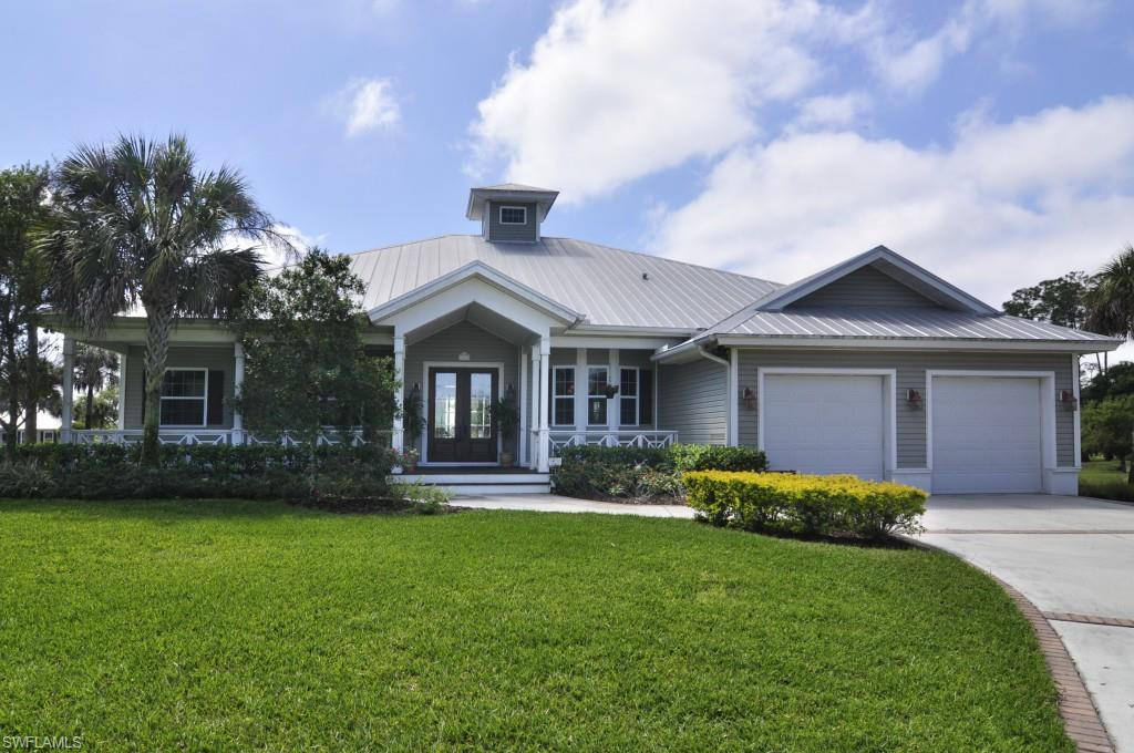 Beautifully designed 3BR/2.5BA custom built home in a lovely country setting on a cul-de-sac. This spacious home features leaded glass front doors, great room with stone fireplace, recessed lighting, gourmet kitchen, granite counters, center Island with sink, tumbled tile back splash, under counter lighting, convection oven, walk in pantry, pull out shelves in cabinets, breakfast bar and eat-in kitchen. French doors to lanai.  Luxurious master suite with attached nursery or home office, French doors, master bath has separate vanities, large shower and separate jetted tub and large walk-in closet.  Crown molding.  Guest bedrooms share "Jack-Jill" bathroom with two vanities. New carpet in bedrooms. Surround sound throughout. Large inside laundry room with cabinets & storage closet. New solar attic fan and "Nest" thermostate.  Enjoy the lake from back screened lanai with hot tub.  Riverwind Cove is a great community.