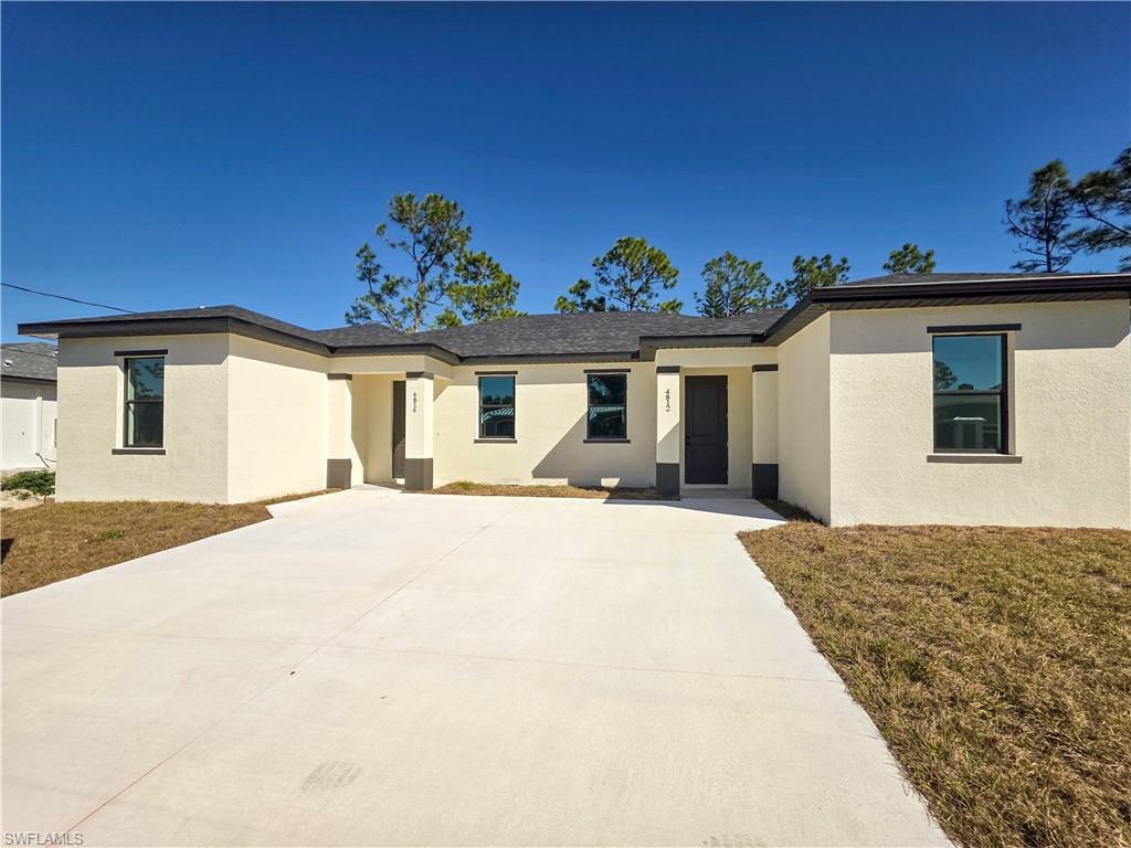 Built in 2025, this beautifully constructed duplex presents an outstanding investment opportunity in the growing Lehigh Acres market. Offered at $460,000, this income-producing property features two thoughtfully designed units with modern open-concept floor plans, contemporary finishes, stylish kitchens with stainless steel appliances, spacious bedrooms, impact-resistant windows and doors, private entrances, and in-unit laundry hookups. Both units are currently tenant occupied, providing immediate rental income from day one. The property features separate electric meters, a private well and septic system, and no HOA, helping keep operating expenses low while offering greater ownership flexibility. Conveniently located near Lee Boulevard, SR-82, shopping, restaurants, schools, and major roadways, this turnkey duplex is an excellent opportunity for investors seeking a low-maintenance asset with strong long-term potential in one of Southwest Florida's fastest-growing communities.