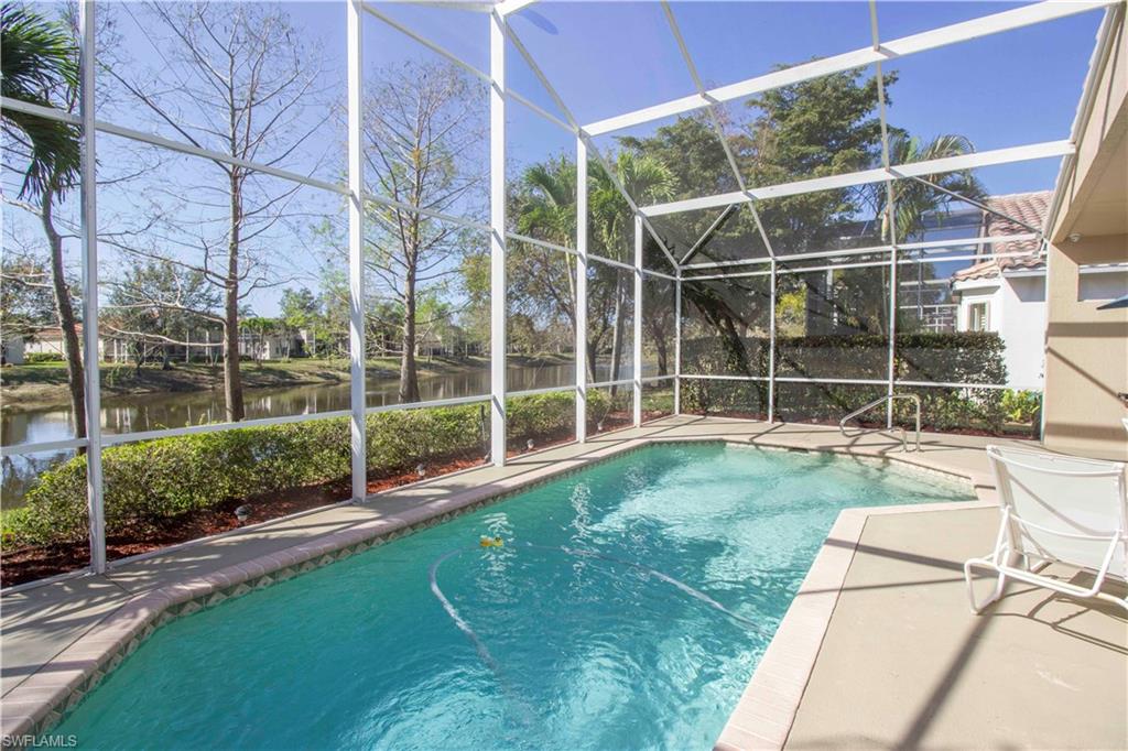 This HOME CHECKS all the BOXES!!!…..Updated Kitchen & Bathrooms! New AC 2014! New Hot Water Heater 2017! Wood Floors in Master & Guest Bedrooms & Closets! Crown Molding! Plantation Shutters! Salt Water Pool! New Pool Heater, Pump & Filter 2016! Accordion Hurricane Shutters! Outside Security System with Cameras surrounding the Home! Freshly Painted Inside & Out 2013. New Lanai Cage & Screen 2016! Single Family Home with 2 Bedrooms Plus a Den, Partially Furnished, Overlooking the Large Beautiful Lake. Open Floor Plan, Vaulted Ceilings. South facing Rear View. Designer Landscape Lighting. Cascades is a 55+ Community with Amazing Amenities! Resort Style Pool and Spa, and an Indoor Pool.  Fitness Center, 6 Tennis Courts & a Tennis Pro. Bocce Ball, Computer Room, Craft & Hobby Room. Active Clubhouse with a Grand Ballroom and a Social Director on Staff. Just Steps From This Home To All The Amenities! METICULOUSLY MAINTAINED HOME & Move In READY!