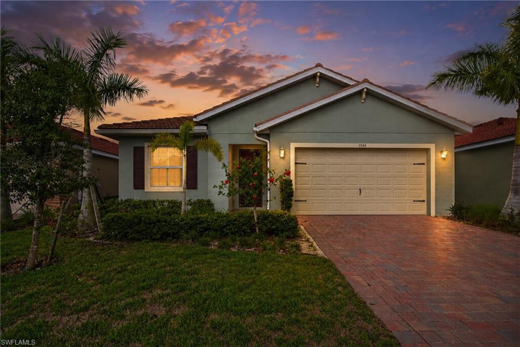 Enjoy an amazing and calming LAKEVIEW! This fabulous home is being offered FURNISHED/TURNKEY. NOW, AVAILABLE FOR IMMEDIATE OCCUPANCY. No need for a seasonal rental this year. GREAT LOCATION, AMENITIES, and LOW HOA FEES are just a few of the reasons to live, in the magnificent golf course community of Magnolia Landing. This gorgeous split 2 bedroom (+ den /office or 3rd bedroom,) 2 bath home was built with all impact windows and doors. Plus a 2.5 CAR GARAGE for a golf cart or extra storage. Come and see the spectacular view from the entire rear windowed area of the home. Amazing lake views from the kitchen/dining area, Master bedroom, family/living area, and rear porch. Inside you will appreciate the modern greige tones, upgraded light-fixtures, custom white bahama shutters on windows and sliding doors. A Walk-in closet in the spacious master bedroom. This home has it all: LAWN MAINTENANCE IS INCLUDED, Irrigation system on a timer, stainless steel appliances, washer and dryer included. Tile throughout the main rooms and carpeting in the bedrooms. Room for a pool! Magnolia Landing is a 24 hr. GATED & GUARDED community with options for membership golf, community pools, fitness center, tennis, bocce & shuffleboard courts, clubhouse with restaurant, bar and pro shop. Golf membership is optional.