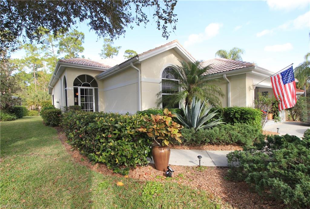 This Gorgeous home represents some of the best features that North Naples has to offer. It is immaculate in every way. If you are looking for a stunning, move-in ready, 3 bedroom/2 bathroom home in North Naples, Florida this is it. Whether entertaining your guests inside with this 1800+ square foot open floor plan or go outside to enjoy the oversized lanai in the Florida sun. This Private home backs up to the Nature Preserve" and North Collier Park is just over a mile away. The main rooms have tile flooring and the bedrooms are carpeted. The kitchen is complete with appliances, Corian countertops, and a large pantry. Carlton Lakes is a quiet gated community "beautiful Clubhouse, Pool, Bocce, and Tennis" located west of I-75 and just minutes from Gulf beaches, dining, shopping, and entertainment venues. It is very near the new Seed-to-Table supermarket and Restaurants. School systems include Veterans Memorial Elementary, North Naples Middle School, and Gulf Coast High School. A/C and HWT are newer also this home will be sold unfurnished.
