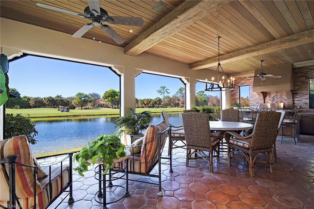 The Chianti III by London Bay Homes is located in Mirada at The Estuary at Grey Oaks. The home features a stone facade reminiscent of the Italian countryside. This furnished 4 bedroom plus den home features over 5,900 SF of living areas that blend comfortably into the home's more casual outdoor living space. The Italian-influenced architecture carries over to the interior design with stone walls and beams throughout. The large window areas capture magnificent vistas of the nearby lake and golf course beyond as does the relaxing third-story viewing deck. The second-floor bonus room is perfect for entertaining friends. This home showcases a wide array of unique design features throughout its 8,625 square foot total area. Located just minutes from world-class dining, shopping and beaches of Old Naples, the award-winning Grey Oaks Country Club has recently completed a multimillion-dollar renovation including an incredible new lagoon beach entry pool, fire pits, indoor-outdoor restaurant and bar, tennis center, golf training facility and a 30,000 square foot lavish health and wellness center.