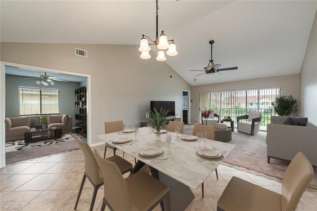 The beautiful second-floor end unit is light and bright with all the extra windows and has 1,425 square feet of living
space ideally suited to those looking for a comfortable home. Located within the quiet and friendly Furse Lakes Community, residents enjoy access to a range of facilities along with a convenient location close to beaches, shopping centers, and downtown Naples. This move-in-ready condo offers a spacious layout with three bedrooms, two bathrooms, and one detached carport space.