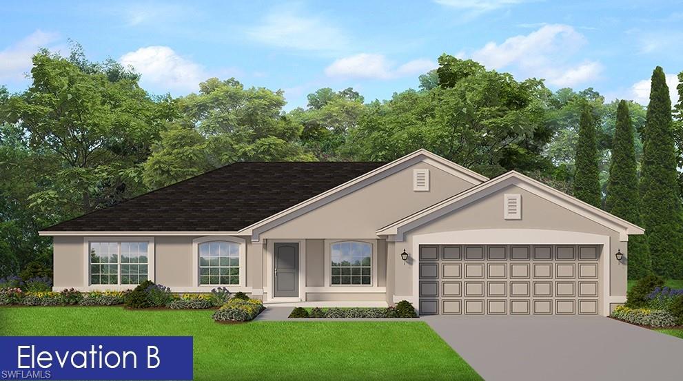 Under Construction - Estimate time complete Aug/Sep 2026 - Beautiful Home - 3/Bedrooms plus Den/Study and Formal Dinning Room - Pair of Exterior French Glass Doors at Family Room - Separate Tiled Shower in Master Bath - Granite Countertops in Kitchen and Baths - Tile ALL Except Bedrooms - Step Ceiling in Master Bedroom (90 Degree) - Stainless Steel Appliances (Microwave, Stove and Dishwasher) - Upgrade Cabinets - Irrigations System Only with Bahia Sod - Covered Lanai 21'W x 10'D (No Screen) - Oversized Lot.