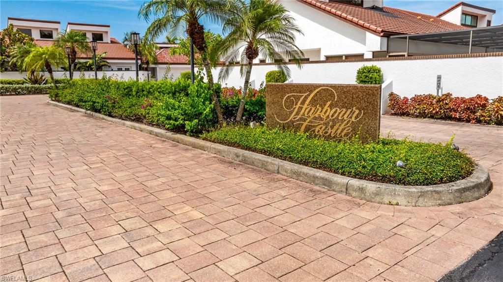 Welcome to 5501 Harbour Castle Drive – Your Private Florida Oasis! Tucked away in the Gated Community of Harbour Castle, this beautifully maintained home offers the perfect blend of privacy, style, and convenience. Enter through the charming garden gate and follow the lush tropical walkway to the front door, or step directly into your own Private Courtyard featuring a sparkling Private Pool—your personal retreat for relaxing or entertaining. Inside, you'll find a thoughtfully updated kitchen showcasing elegant Quartz Countertops, a Designer Tile Backsplash, and newer Stainless appliances. Tile flooring flows throughout the kitchen and main living areas, while soaring Cathedral Ceilings, Skylights, and oversized windows fill the home with abundant Natural Light, creating the bright, open atmosphere that defines Florida living. This unique floor plan features 3 spacious bedrooms, 2 full baths, Vaulted Ceilings, a versatile Loft ideal for a home office, den, reading nook, or additional storage, plus a 2-Car Garage. Location is everything, and Harbour Castle is truly one of Fort Myers' Hidden Gems. Enjoy being just a short walk to Bell Tower Shops, restaurants, and entertainment, with quick access to RSW, Downtown Fort Myers, Gulf beaches, Hospitals, and Spring Training Stadiums. Residents appreciate the community's LOW HOA fees of just $185/month, Pet-Friendly atmosphere, NO CDD fees, and the added peace of mind of being OUTSIDE the FLOOD ZONE!