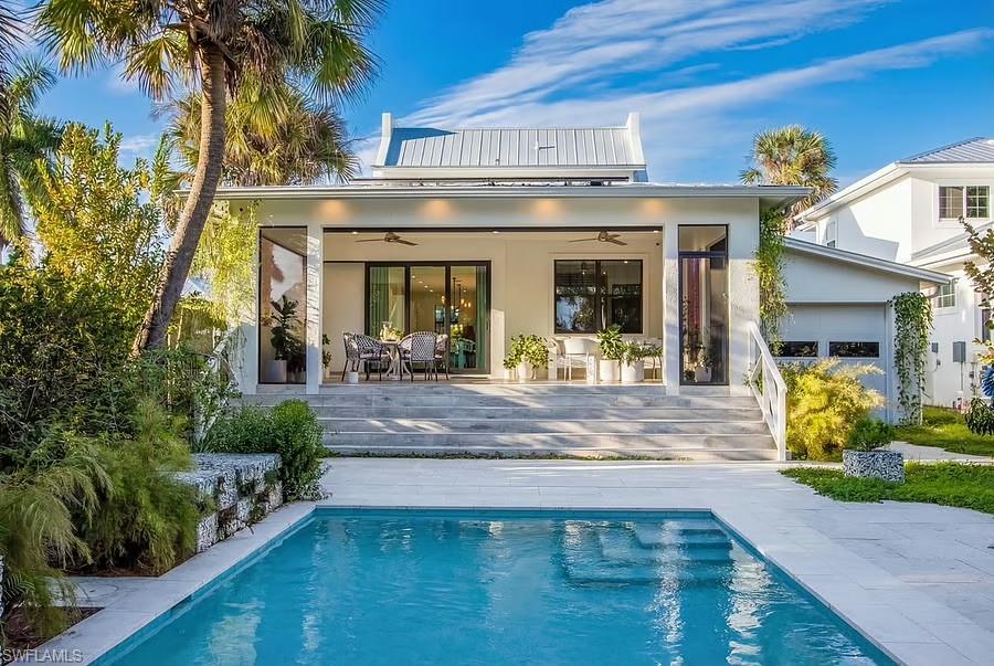 Welcome to The Island Cottages in The Bayshore Arts District - a special family of Olde Florida Contemporary custom designed single family homes on Jeepers Drive.

In the last 10 years, the Developer/Designer of these cottages has worked individually with 11 new owners to fashion this unique vintage urban environment at the Heart of The Bayshore Arts District adjacent to The Bayshore/Sugden Park Boardwalk and Lake Avalon’s white sand beach and sailing center. These new residences will be constructed by Naples’ renowned local builder, Gulfstream Homes.

All the Cottages in The Island Cottages in The Bayshore Arts District have been given names by their owners. These names are by agreement designated as memorializing a favorite island which is important to the owners. Further, in every case the homes are decorated with a historic “Quarterboard” sign with the name and a matching house number sign designating thee Jeepers Drive house number.

The Antigua House model is an outdoor-living dream! It features a large friendly front porch, a huge open concept great room (Kitchen, dining and living) and a generous screened lanai on the first level, 4 bedrooms (2 premier and 2 guest) on the mezzanine and 2nd level with 2 private decks and 3 1/2 baths. Antigua House is a total build of 3474 square feet of which 2341 square feet are interior air conditioned spaces. The site layout provides for parking for 5 cars with 2 in the garage.